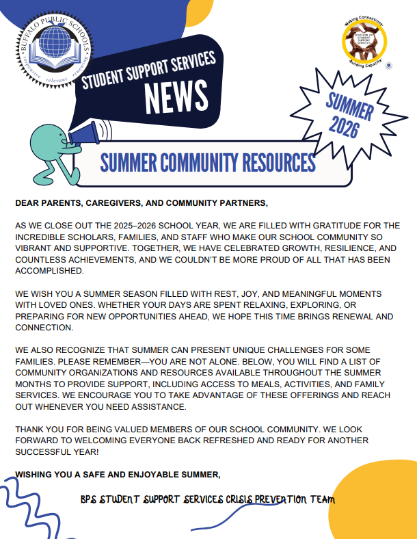 2026 Summer Community Resources