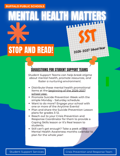 BPS National Suicide Prevention Week September 13-19, 2026