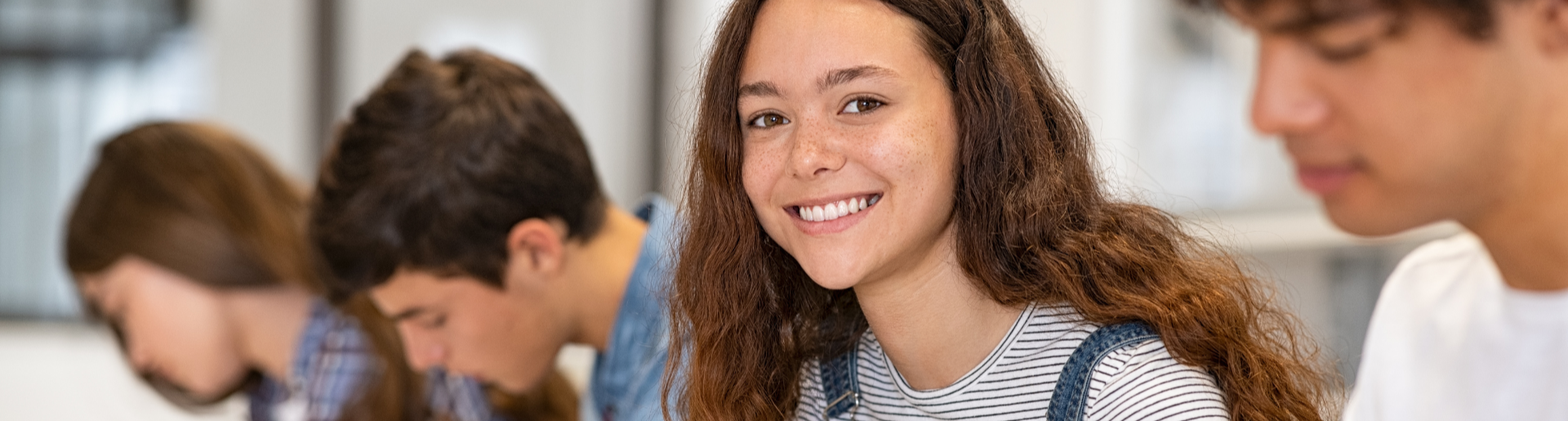 Student smiling