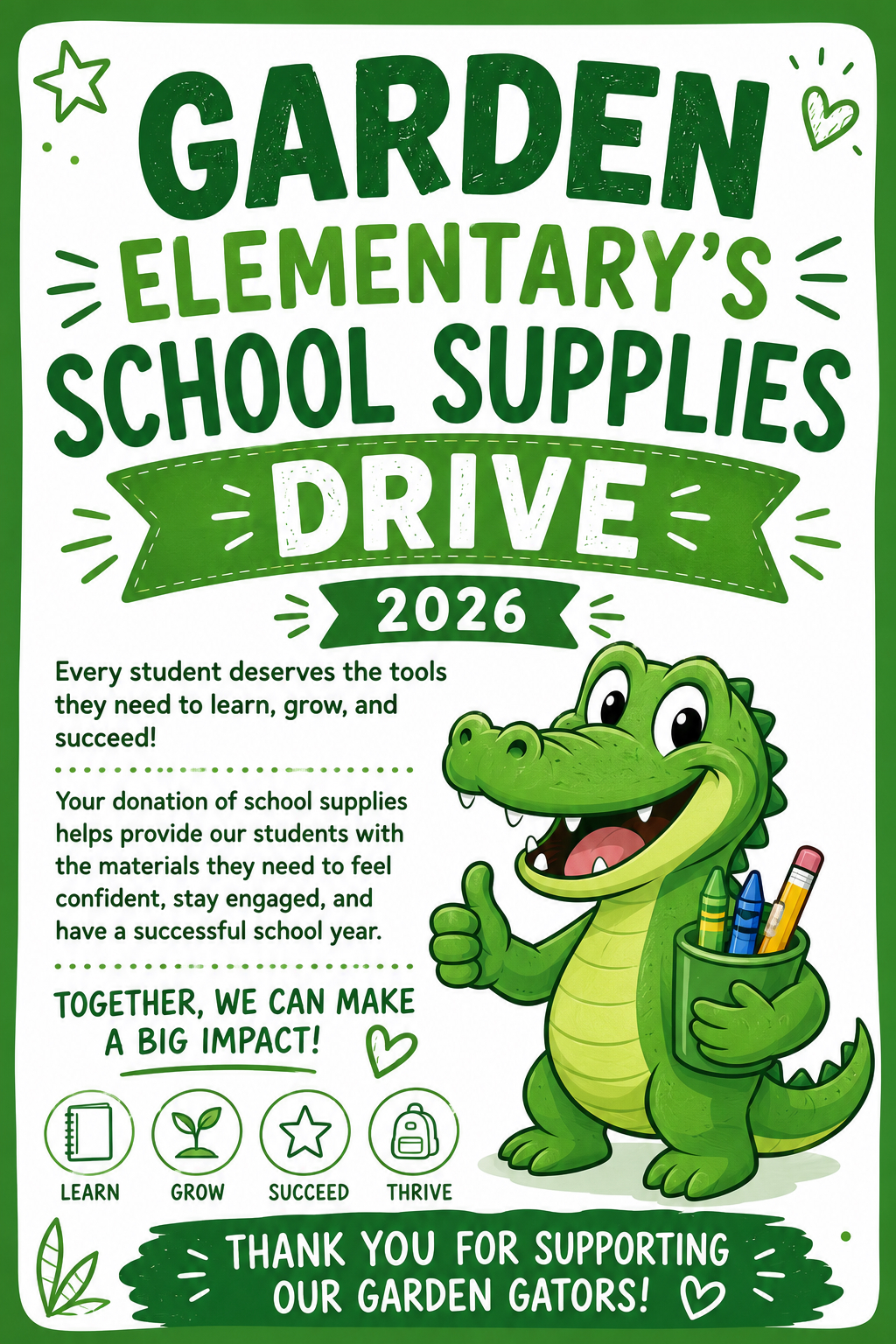 Supply Drive Flyer