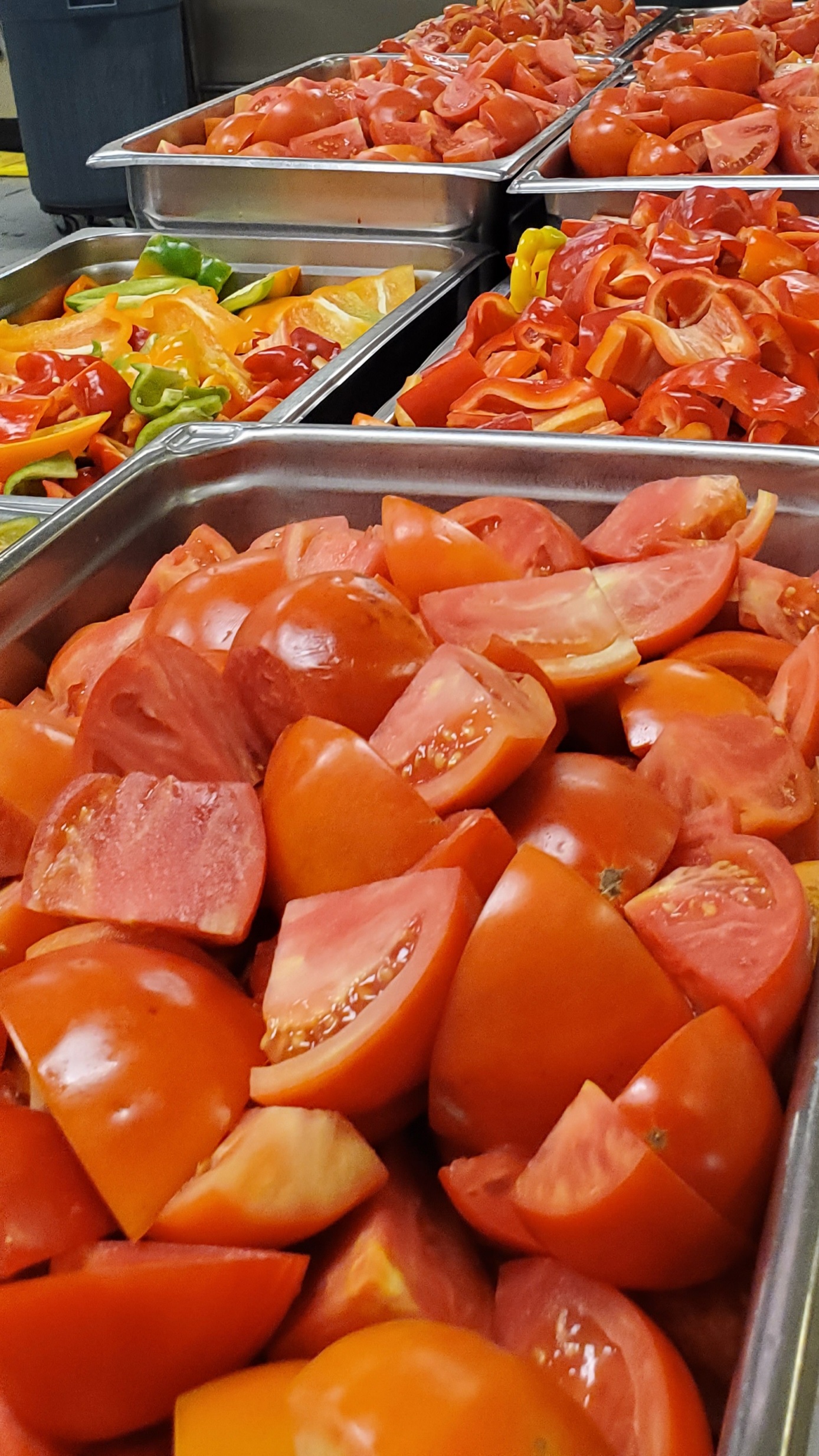 Fresh Tomatoes and Peppers for Sofrito 