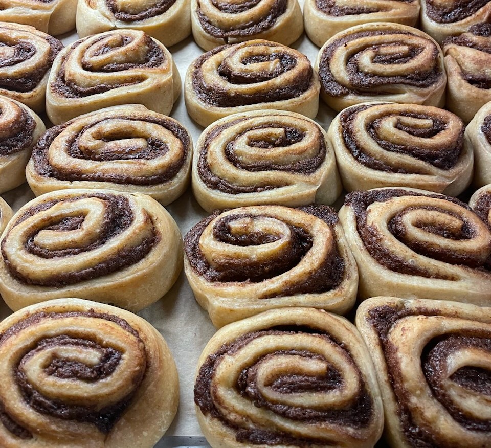 Cinammon Rolls served at High Schools