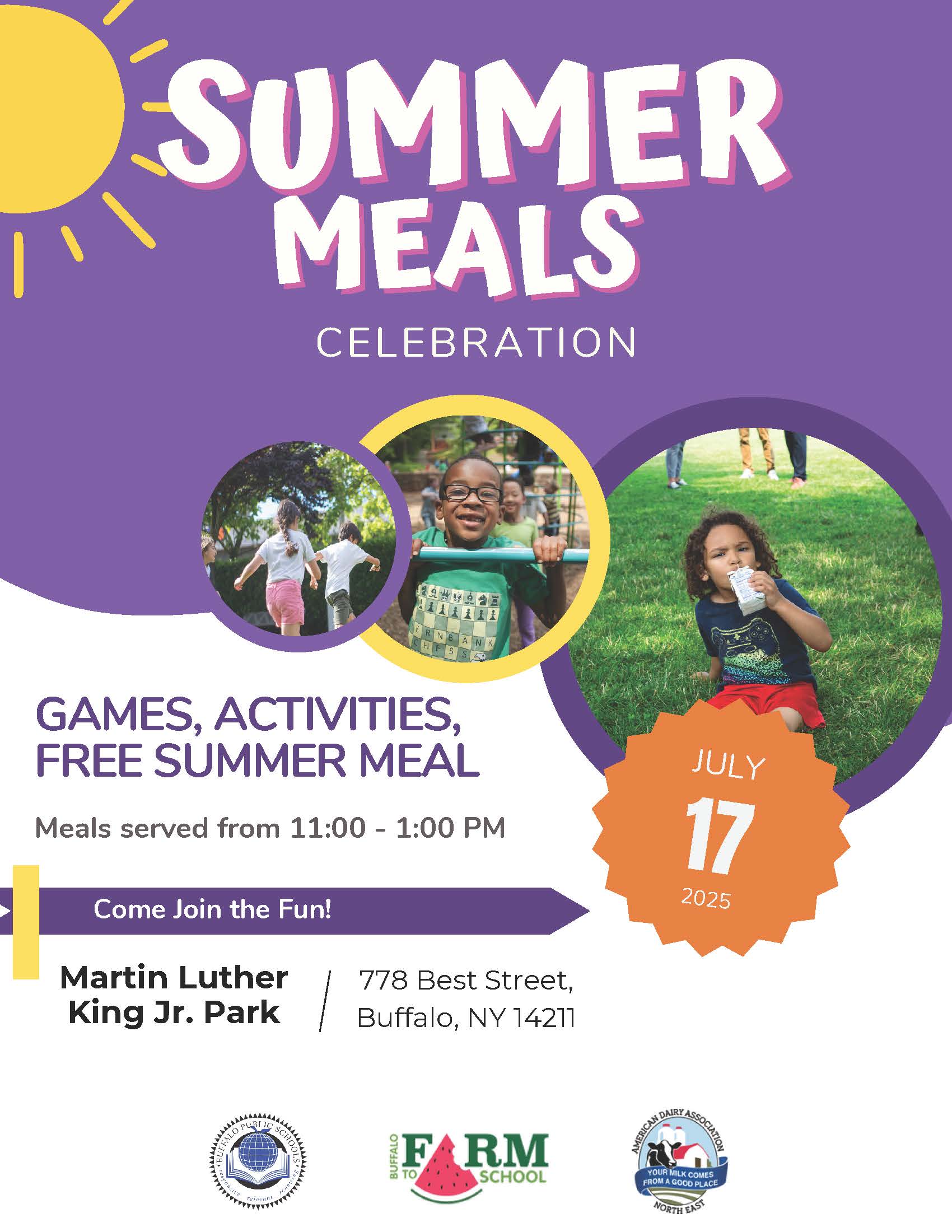 Buffalo Summer Meals Flyer 2025
