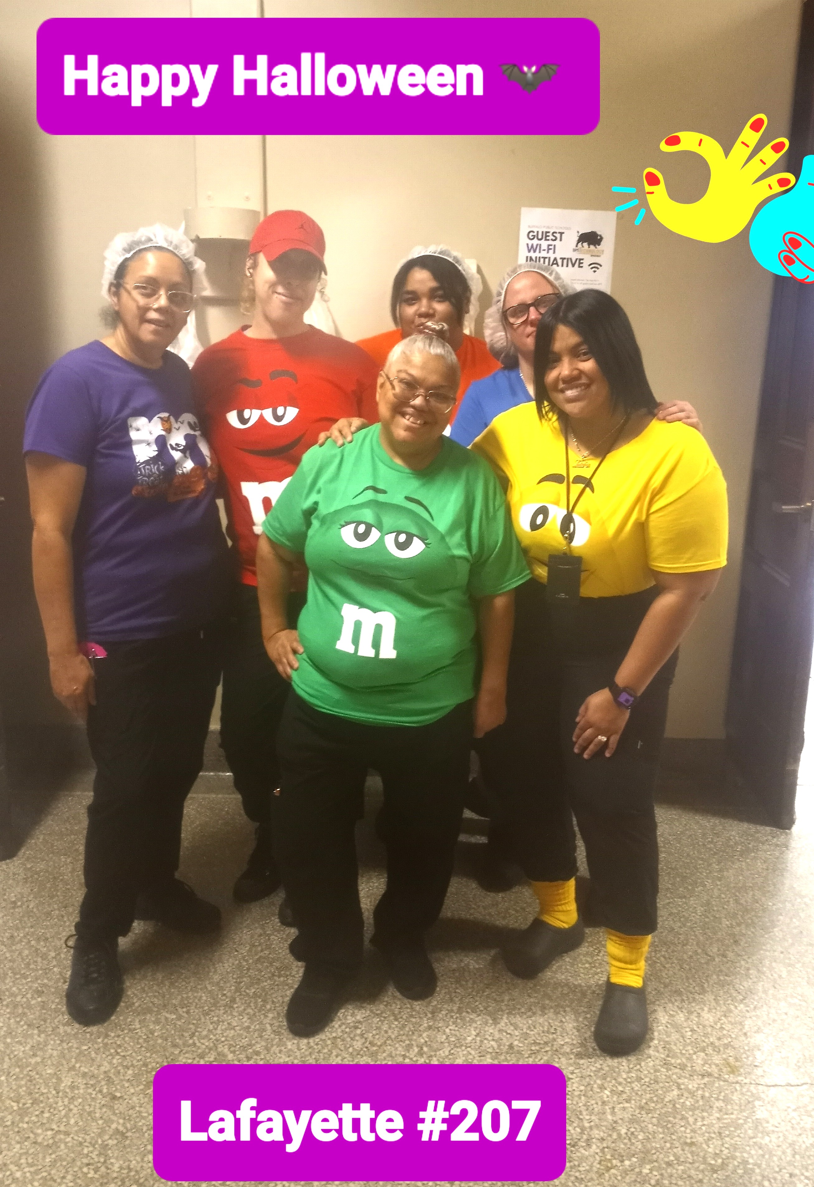 School 207- Staffed dressed up for Halloween 10.31.25