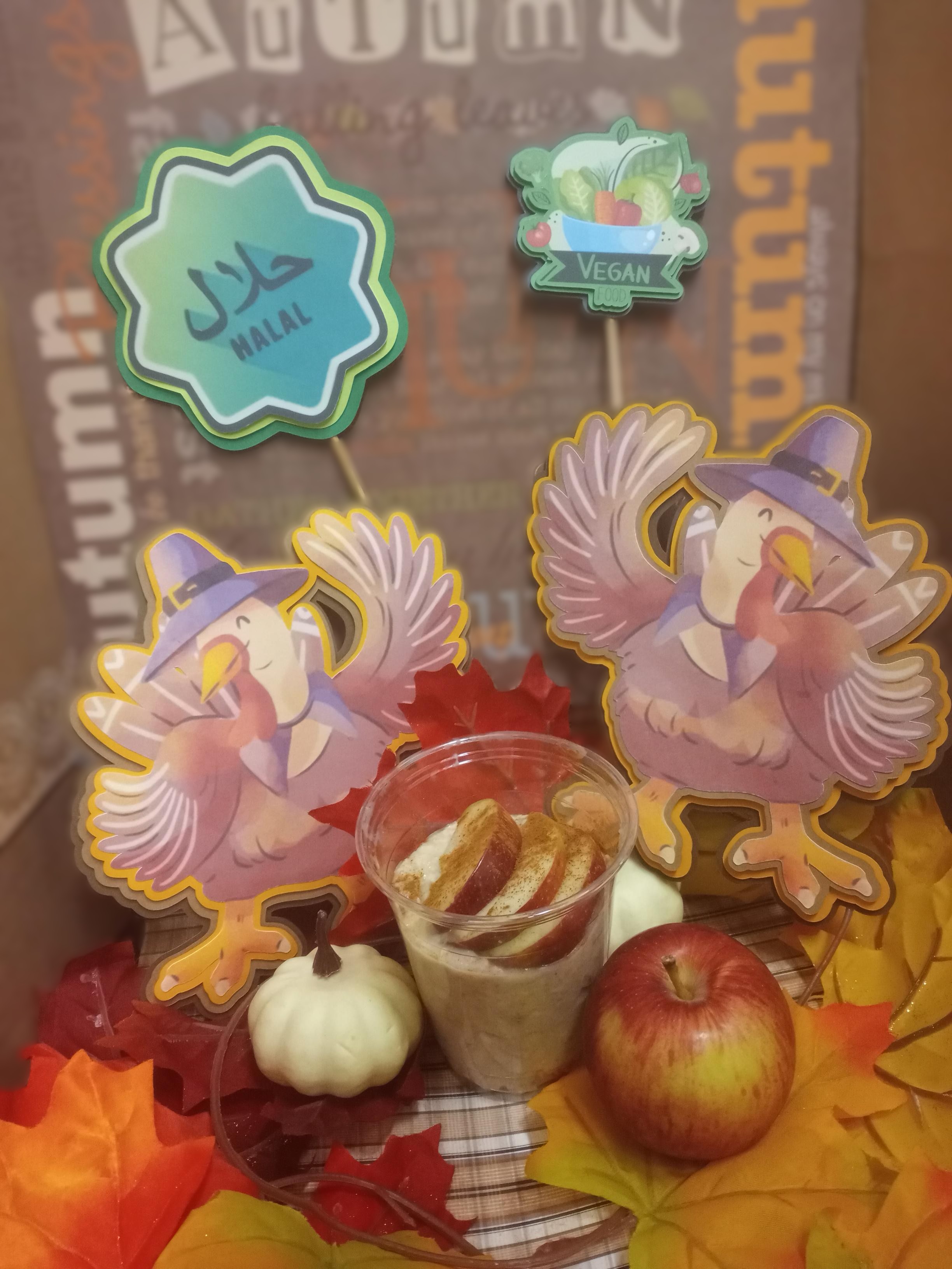 School 207- Apple Pie overnight Oats served on 11.25.25 Halal & Vegan