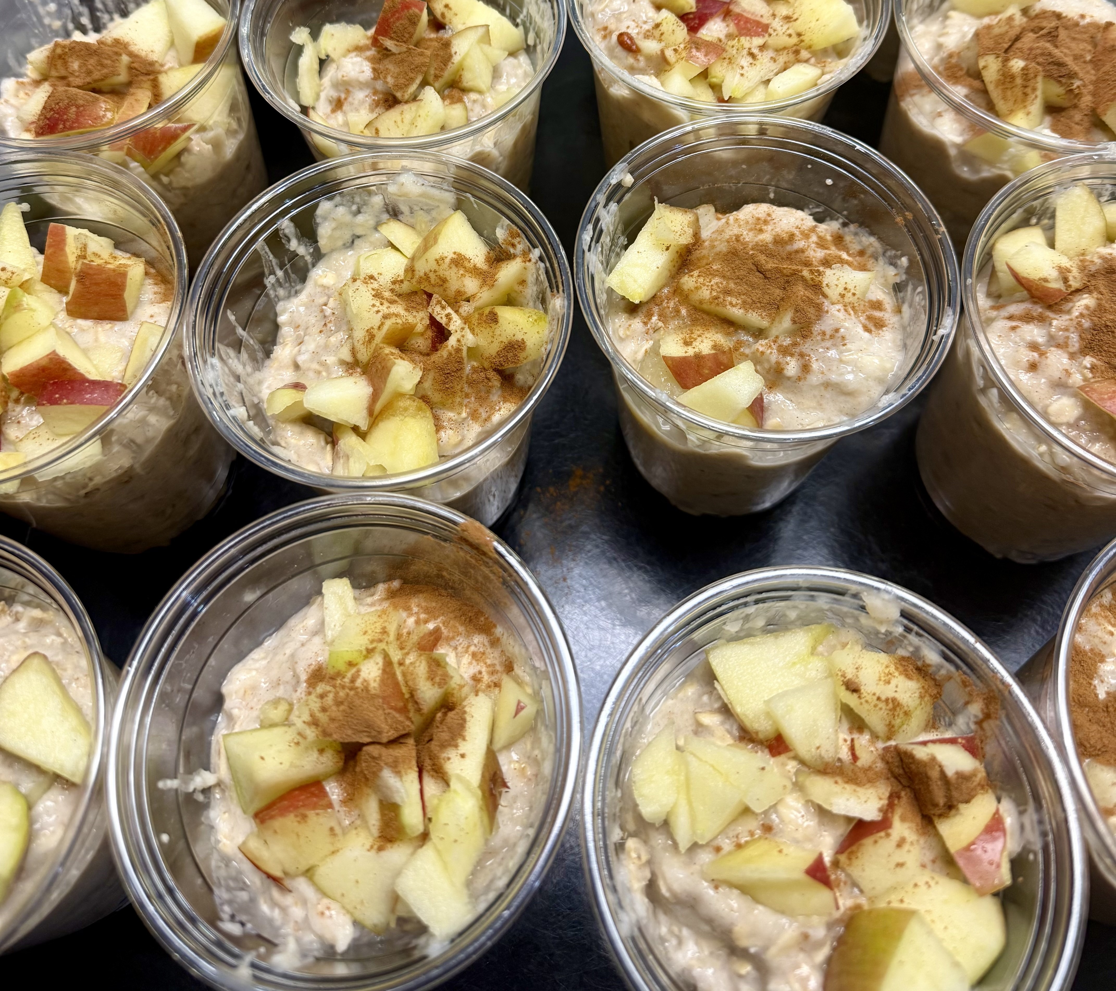 School 206- Apple Pie Overnight Oats served on 2.11.26