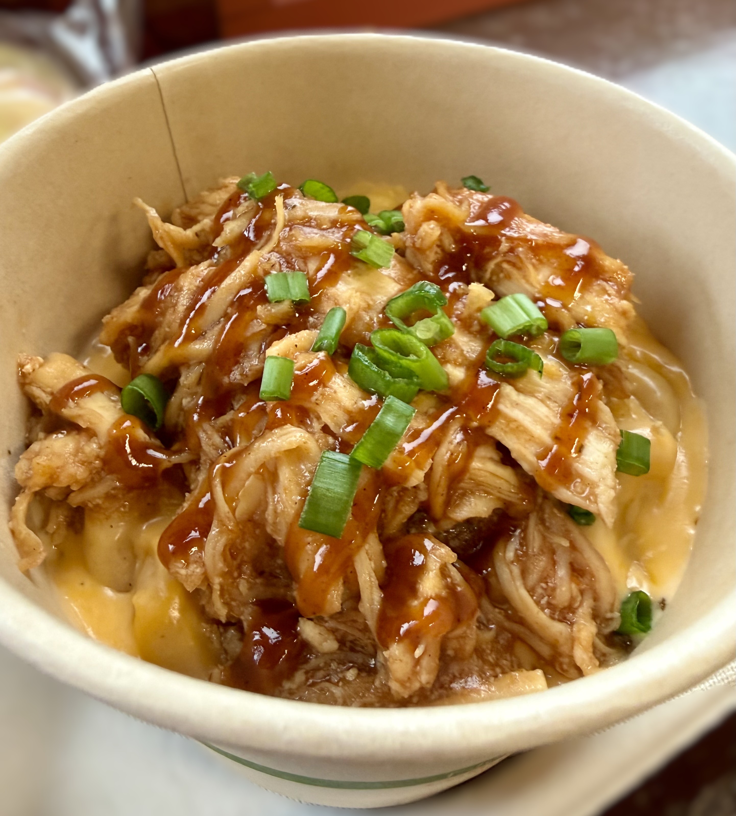 School 207 BBQ Chicken Mac and Cheese served on 2.11.26