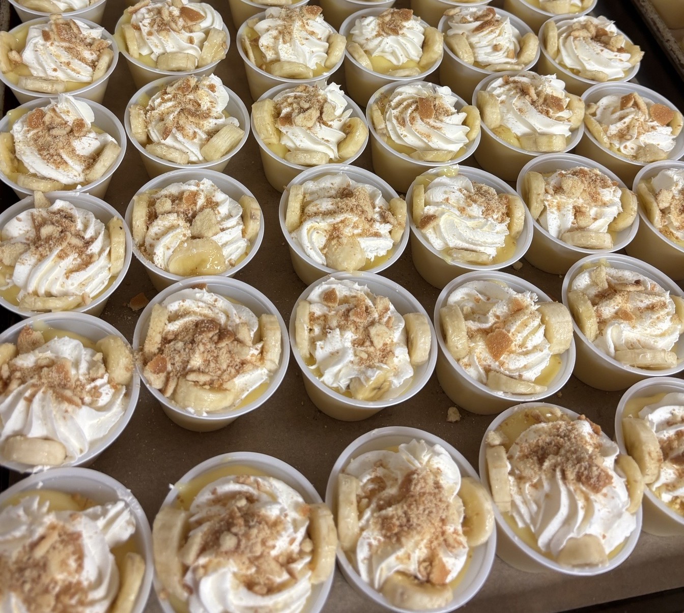 School 195- Banana pudding served on 2.27.26