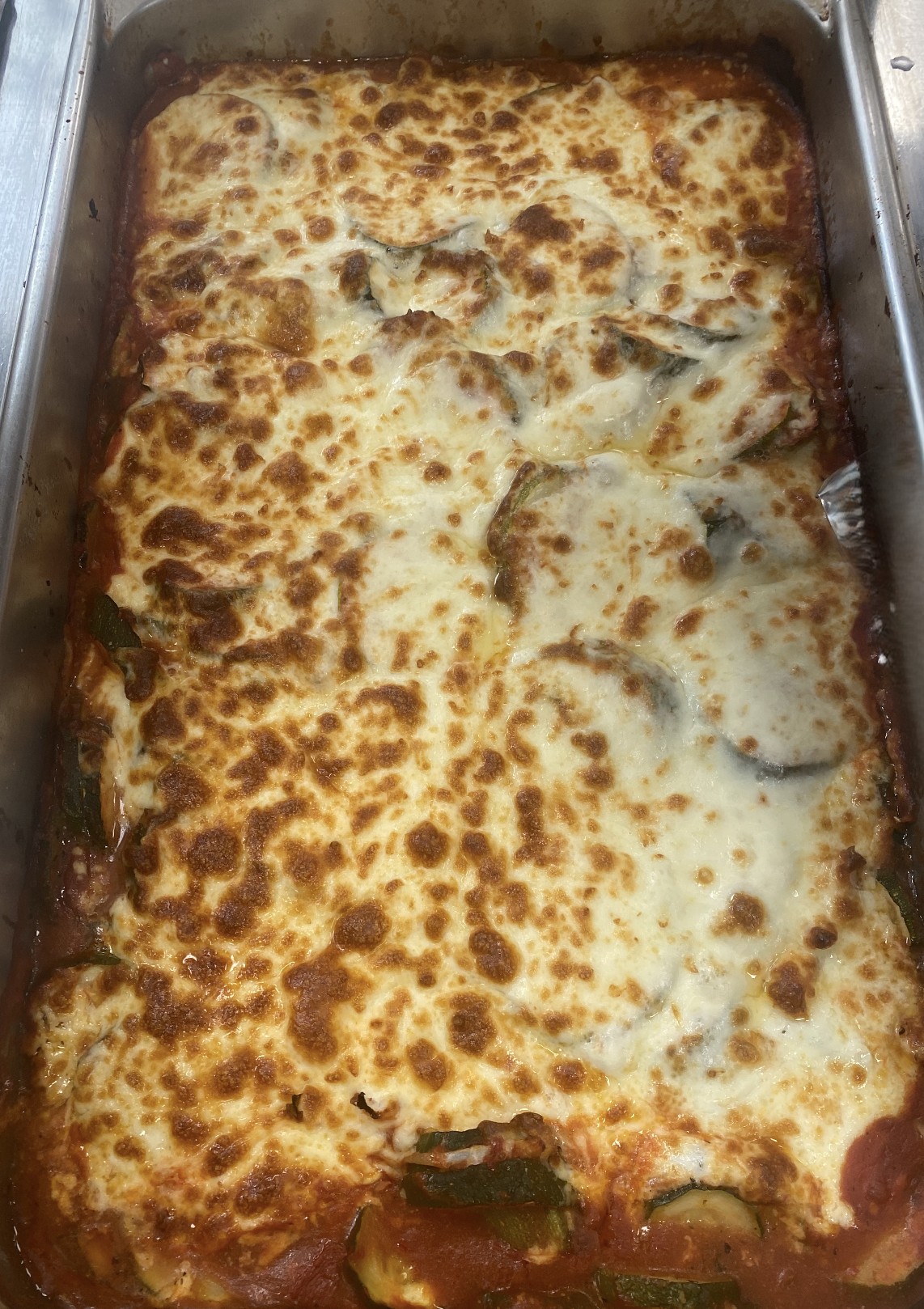 School 18- Pan of NY Zucchini Parmesan