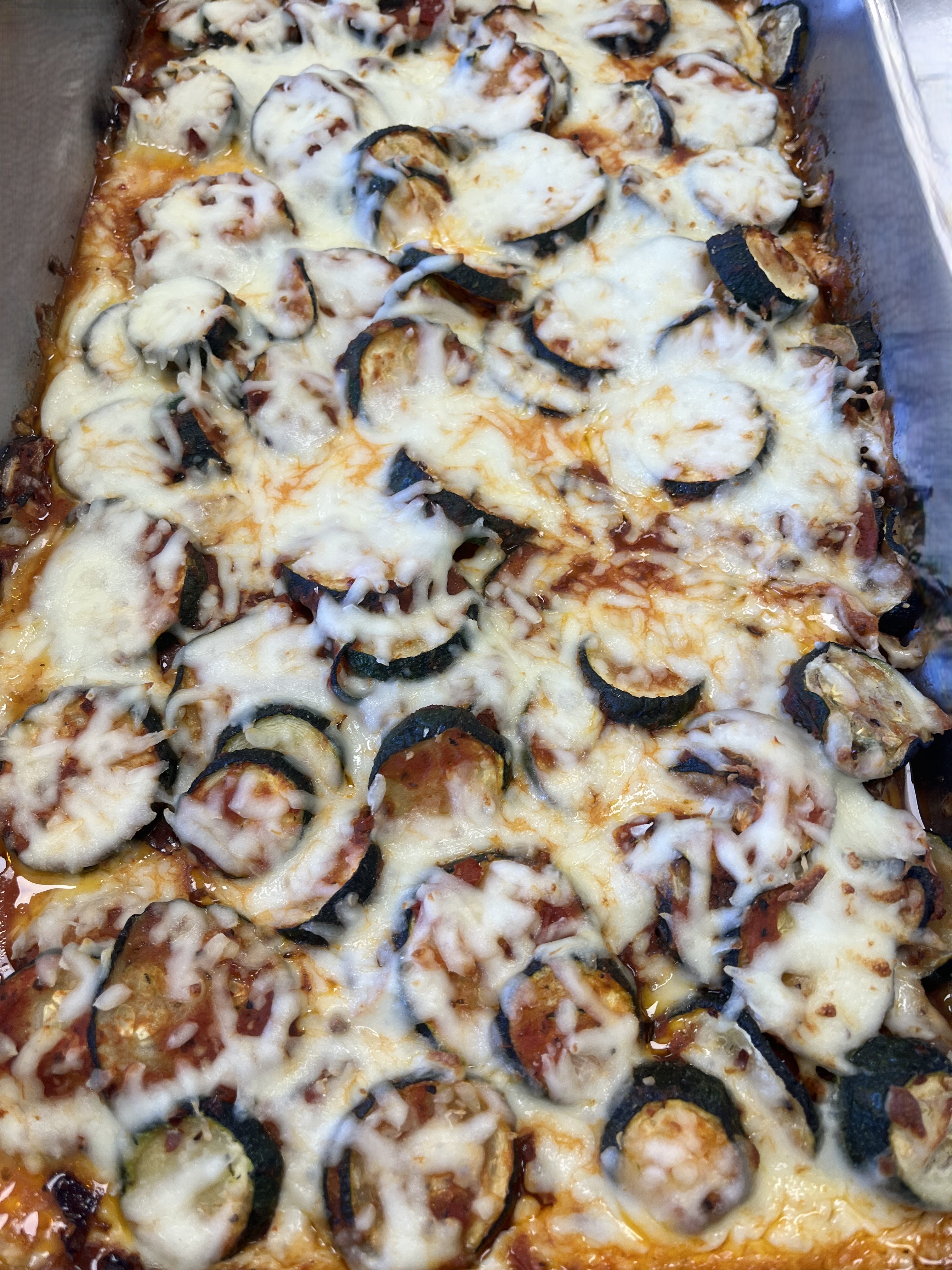 School 301- Pan of NY Zucchini Parmesan