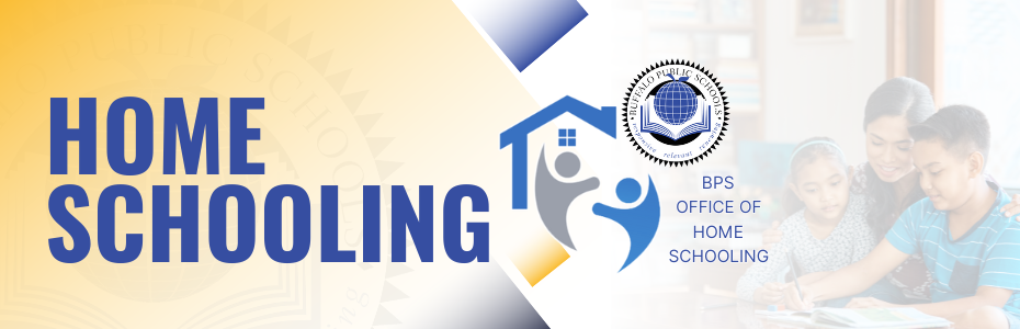 Home Schooling Banner with BPS logo