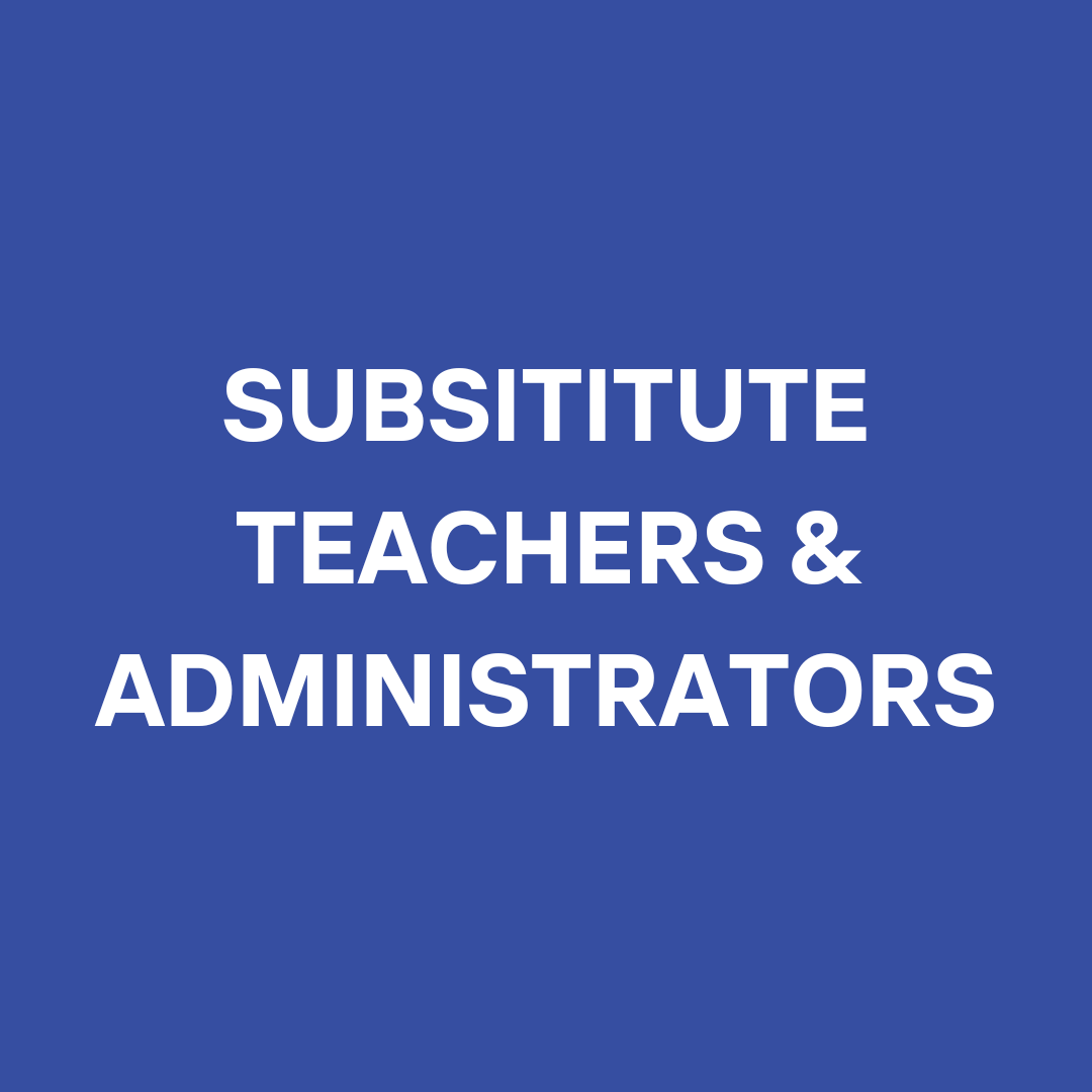  Substitute Teachers & Administrators Postitions