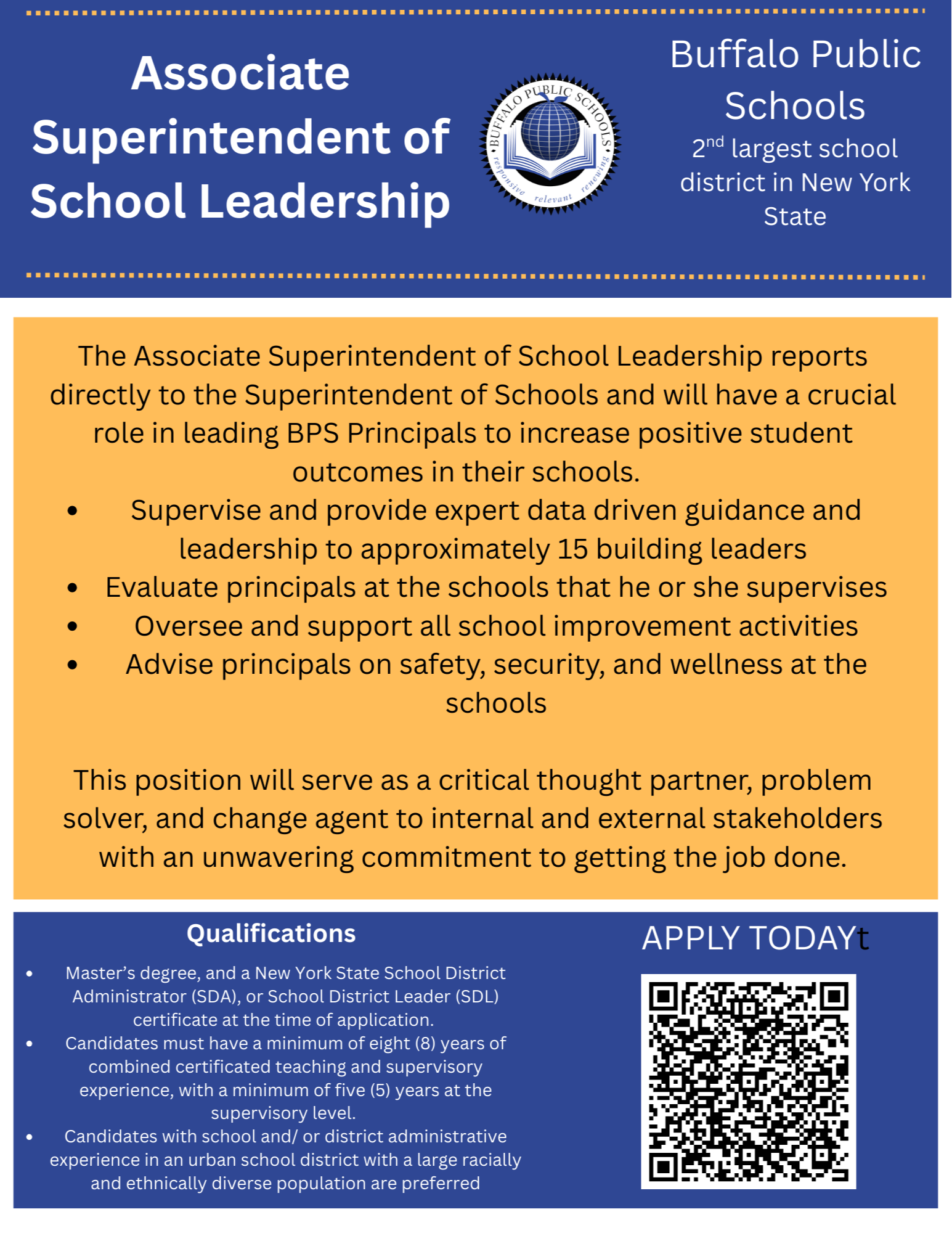 Associate Superintendent of School Leadership.