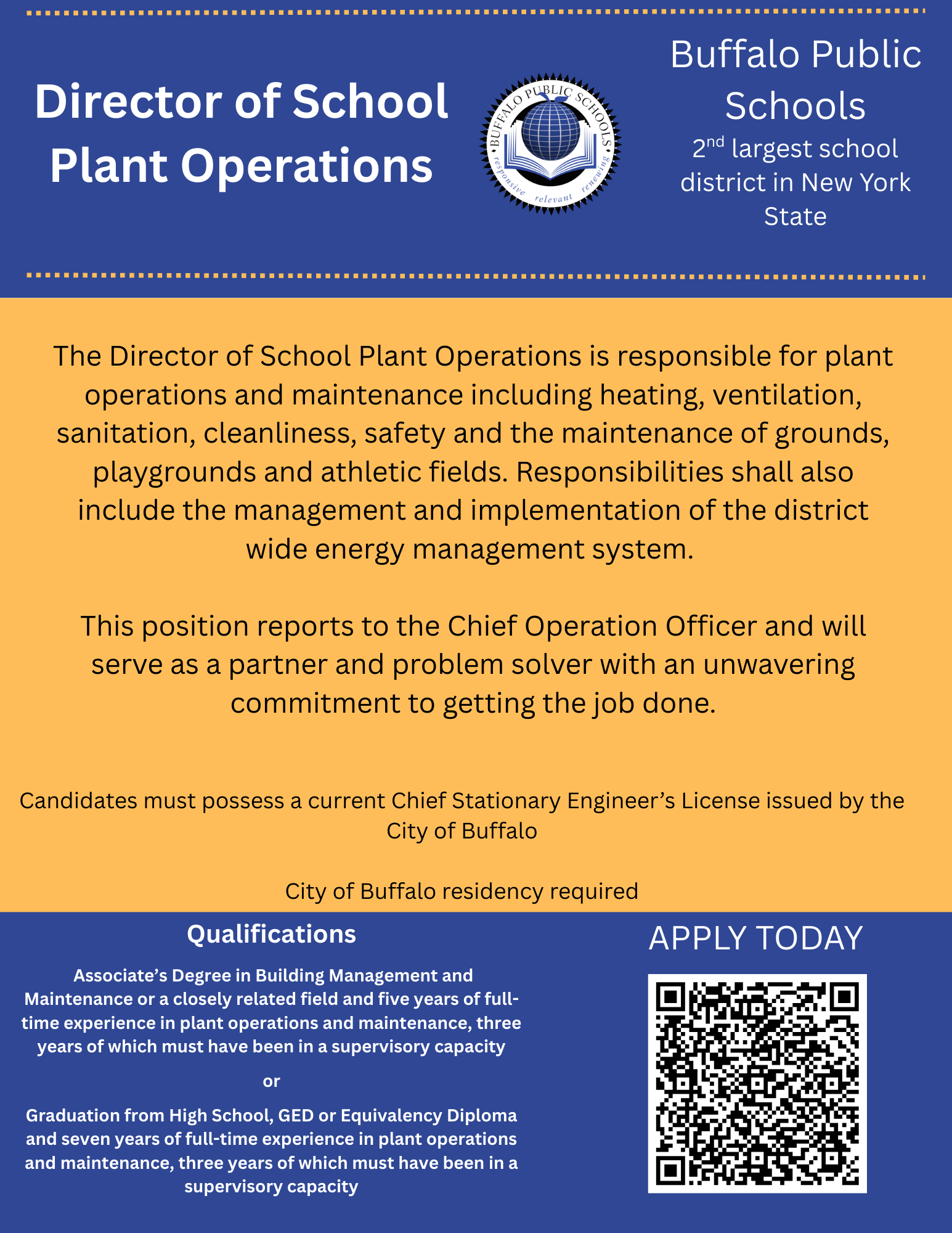 Director of School Plant Operations