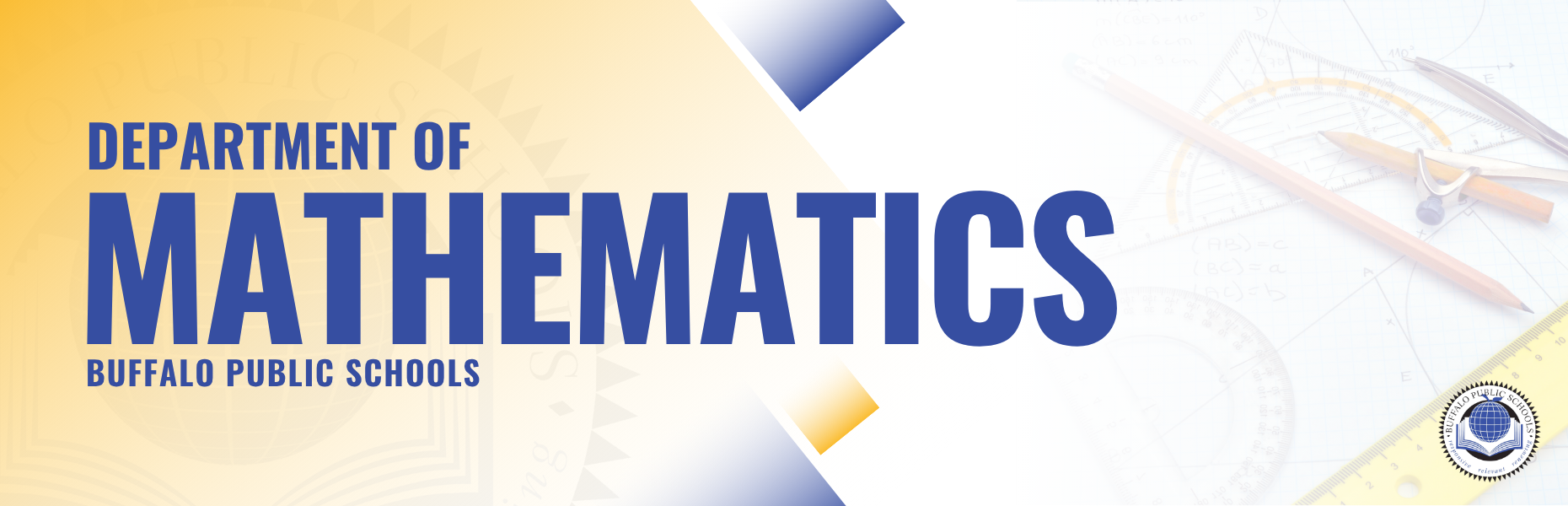 Department of Mathematics Buffalo Public Schools Banner
