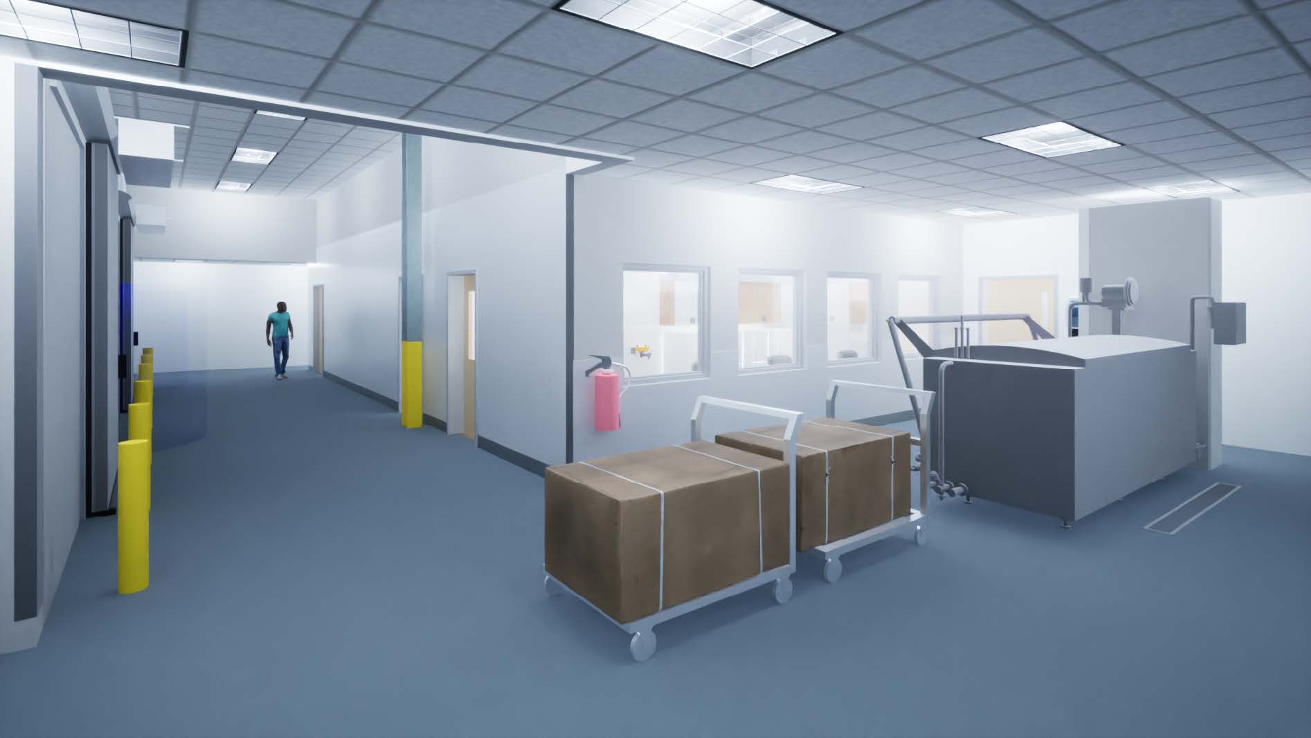 Central Commissary Rendering of Cooking Area