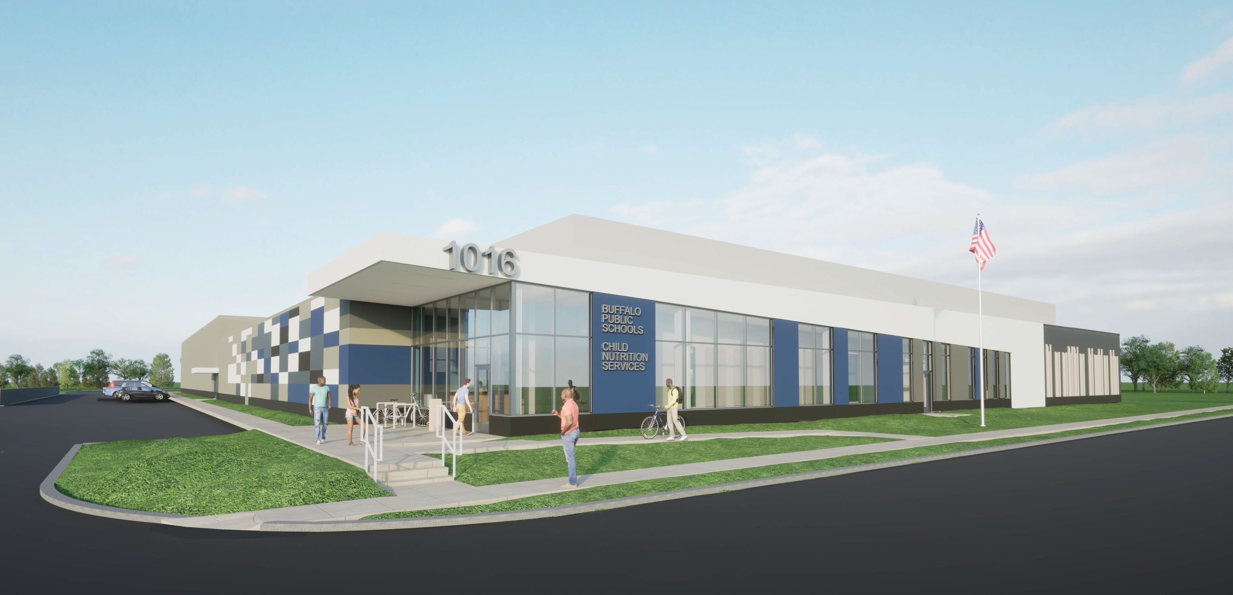 Central Commissary Rendering of Outside