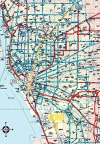 metro bus route map for zone 1