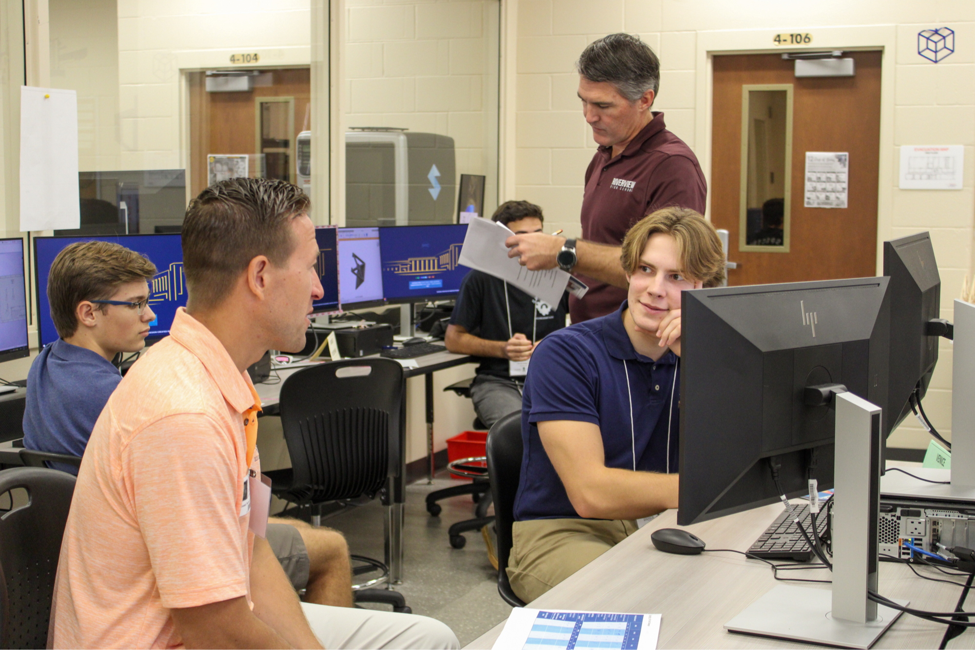 Students in computer