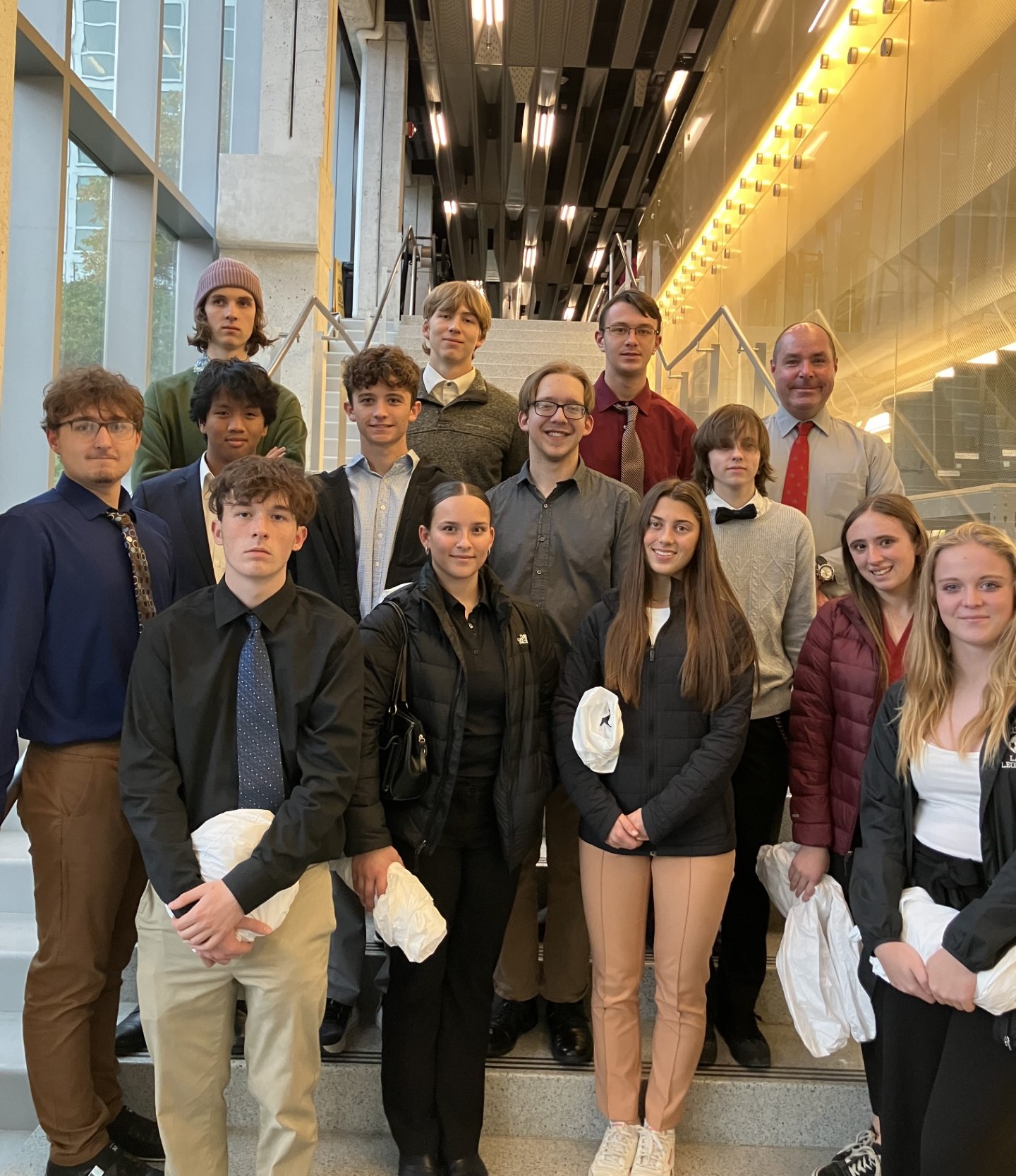 students posing for a photo