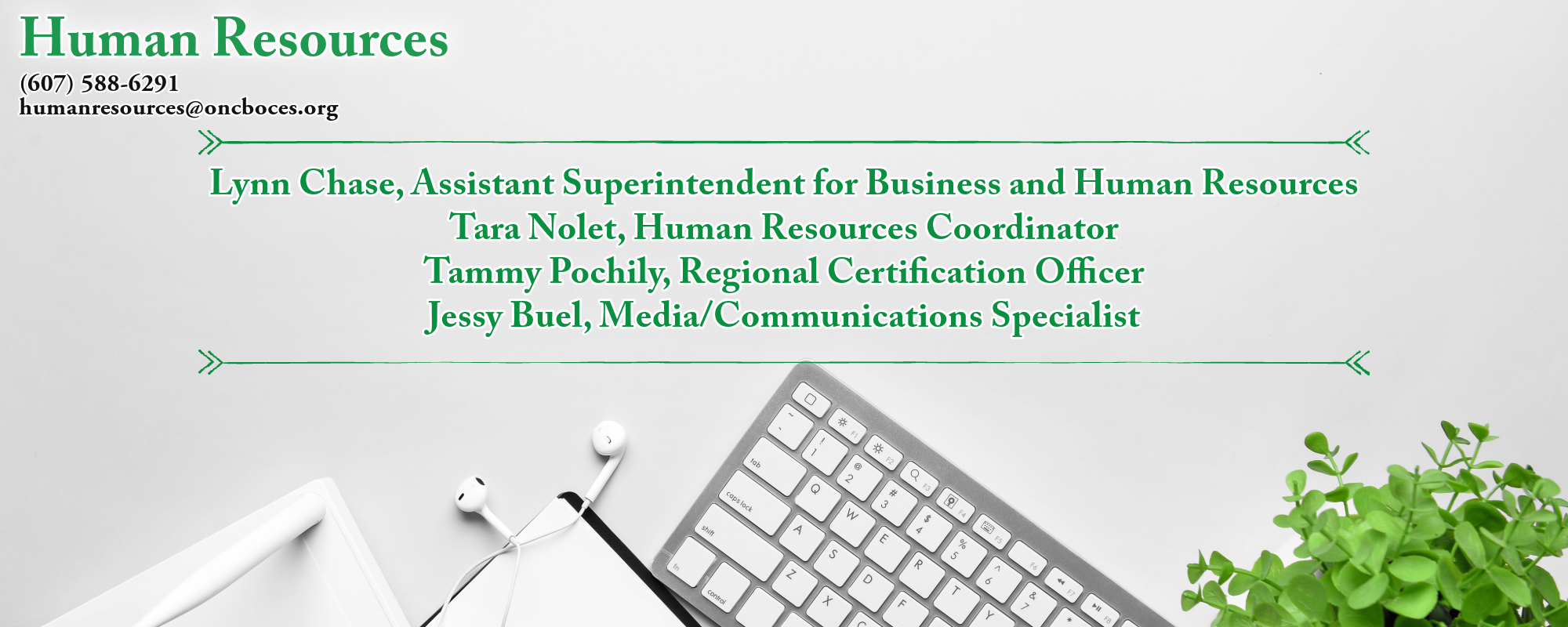BAnner of Human Resources and member list