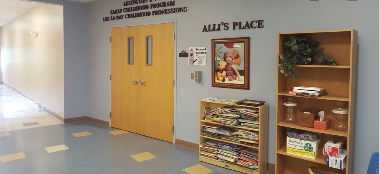 front of entrance for early childhood center 