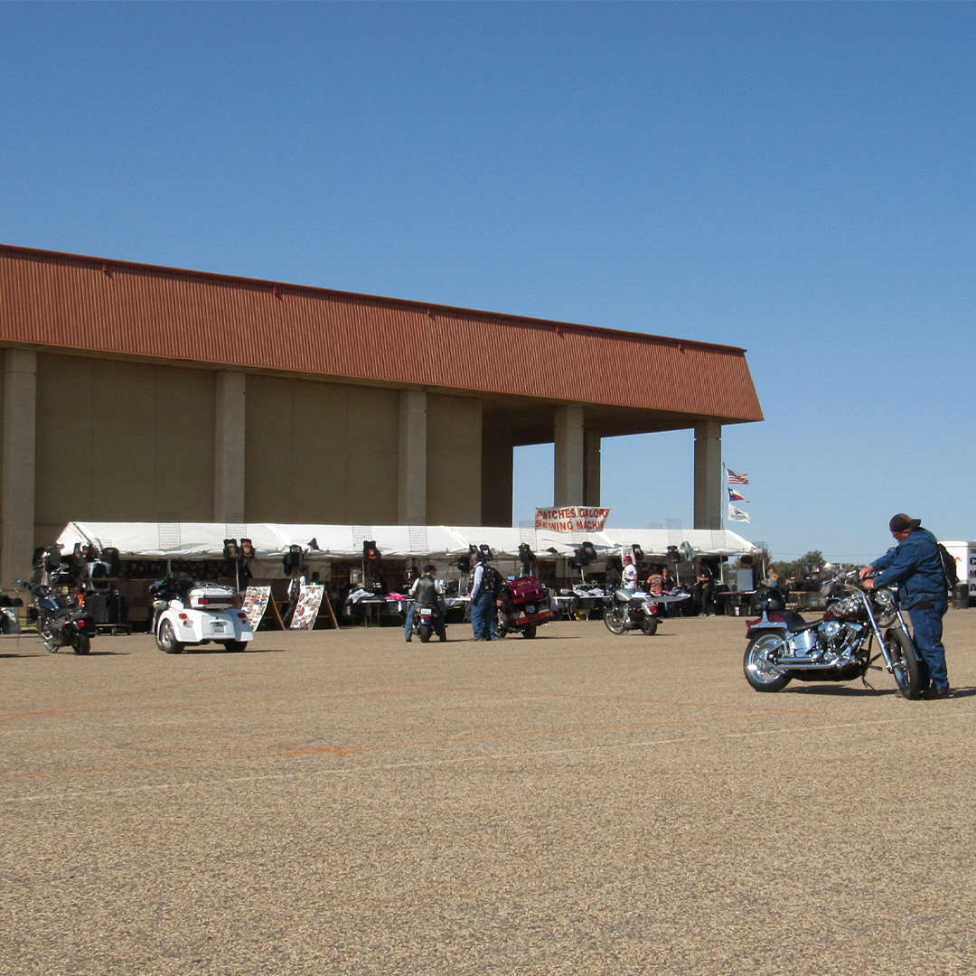 Bike Rally outside of Coliseum