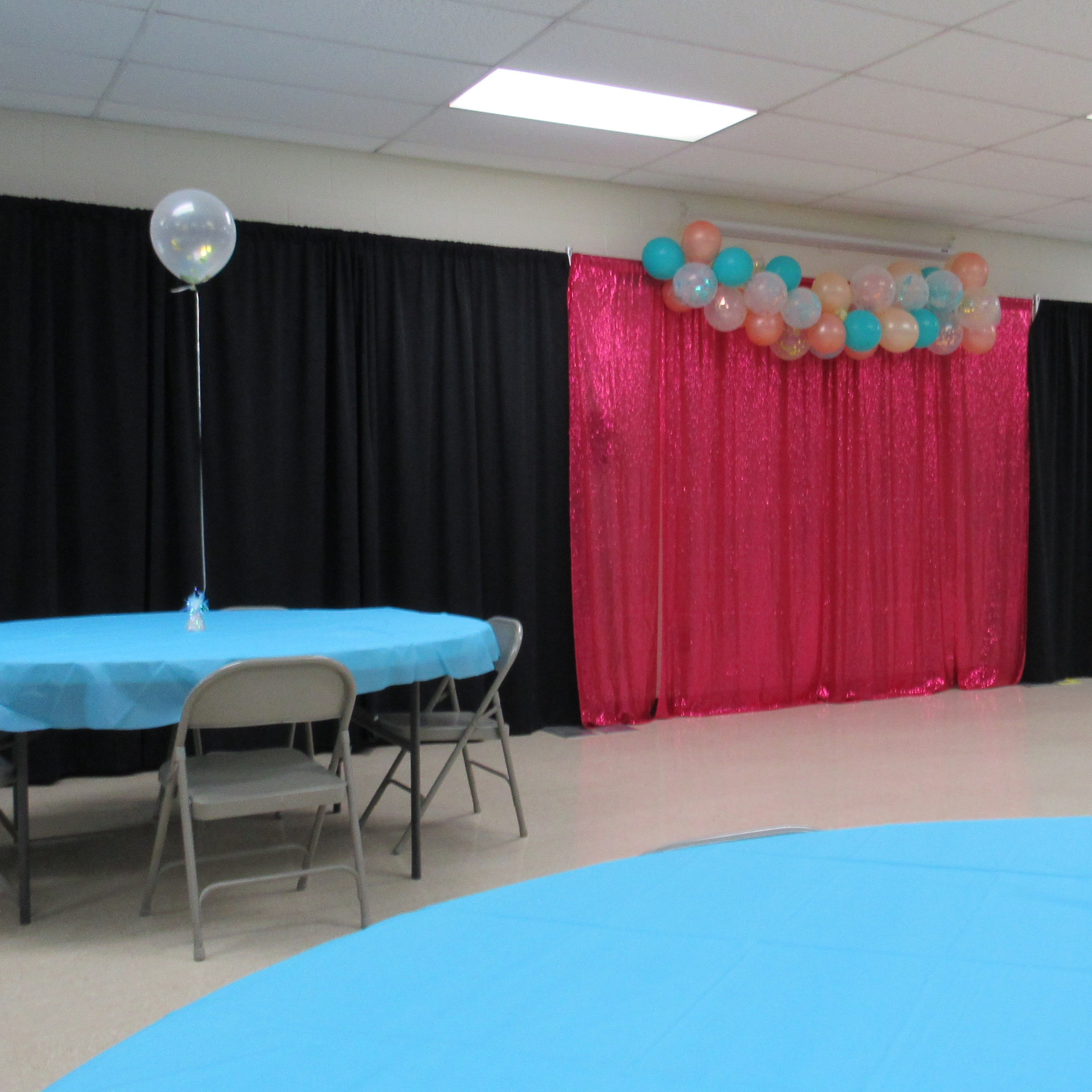 Baby shower set up