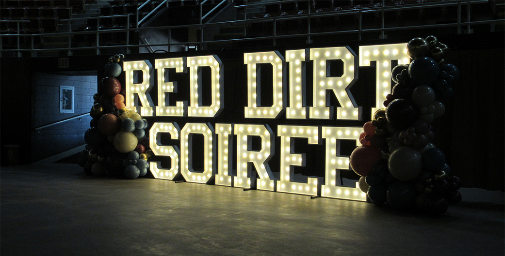 Red Dirt Soiree letters