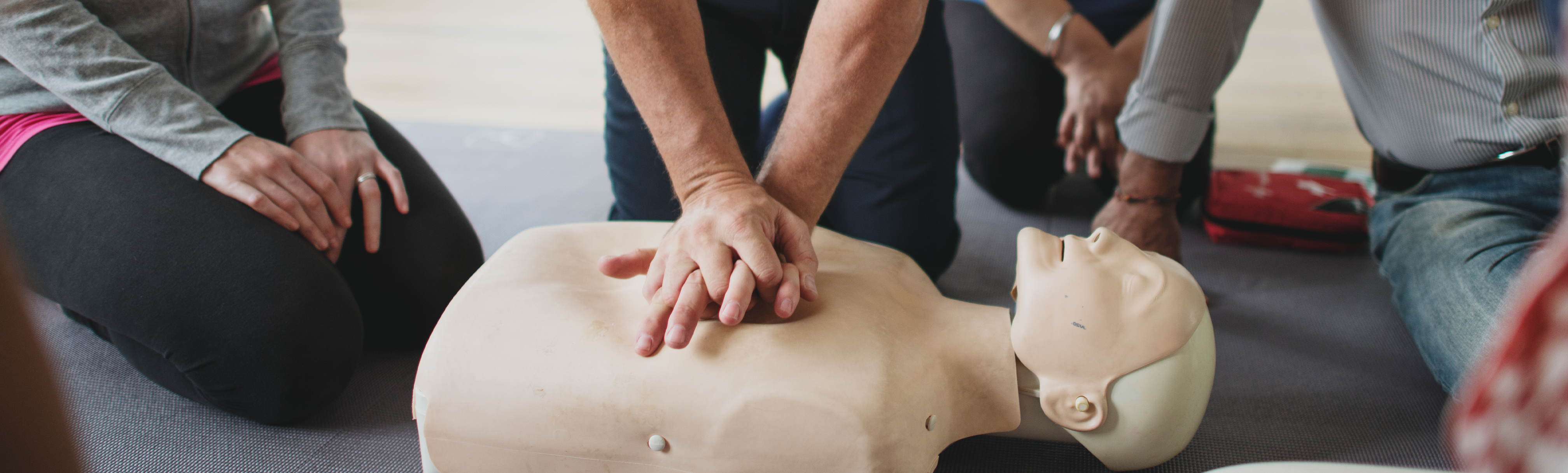 Instructor performing CPR