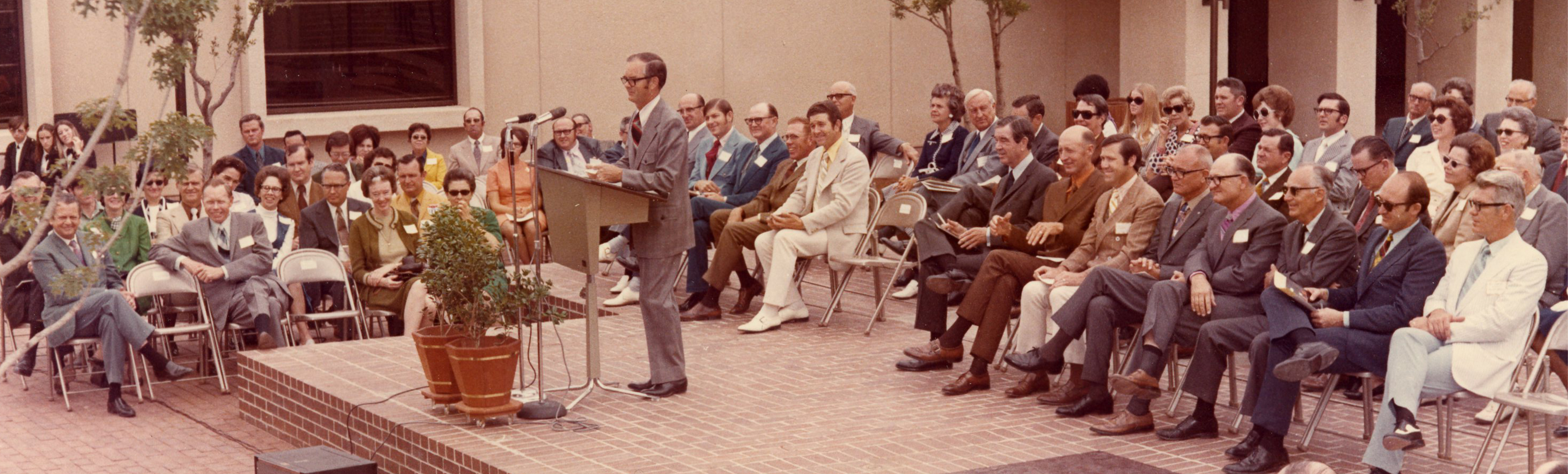 WTC ceremony in courtyard