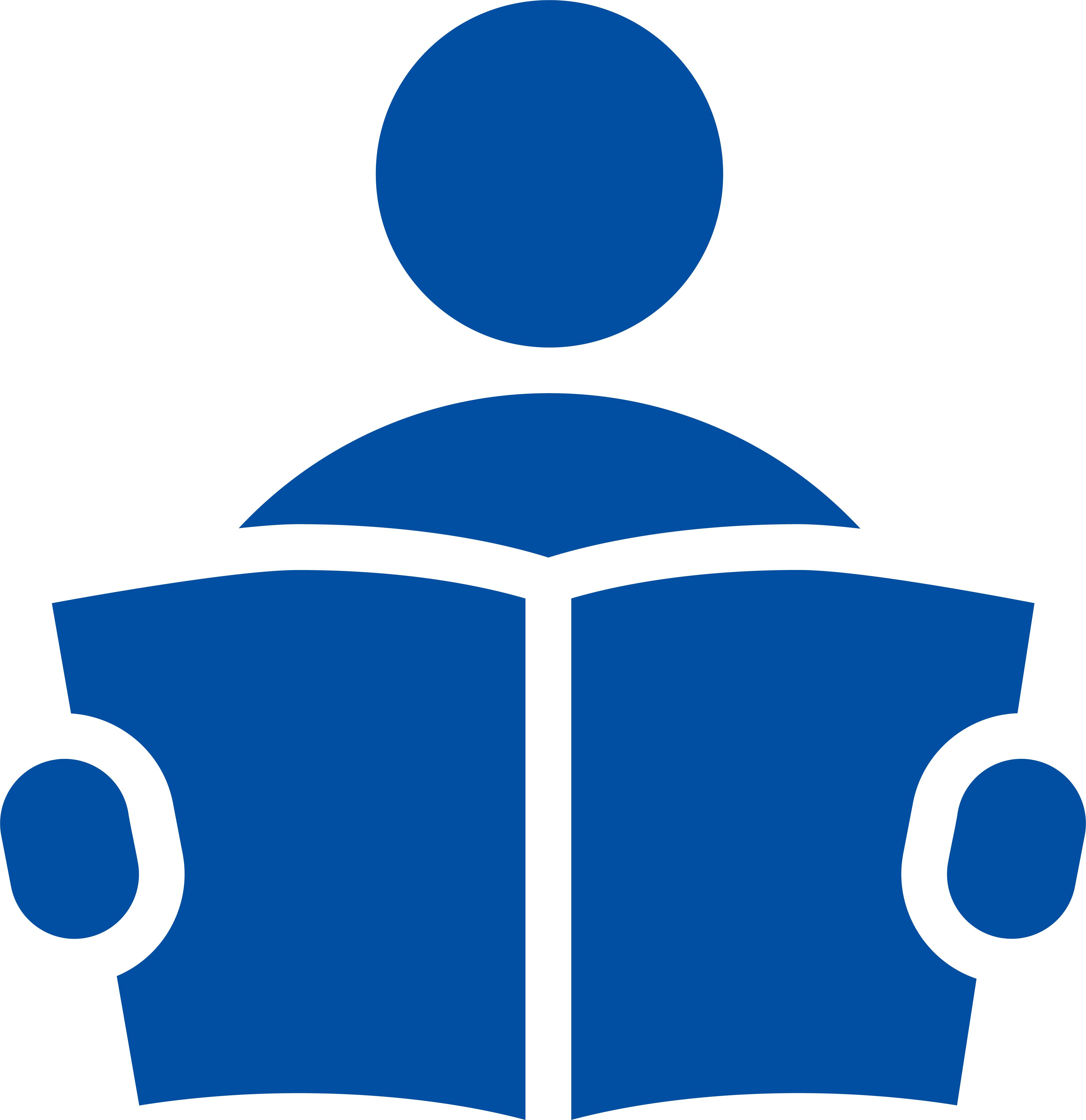 Icon of a person reading a book