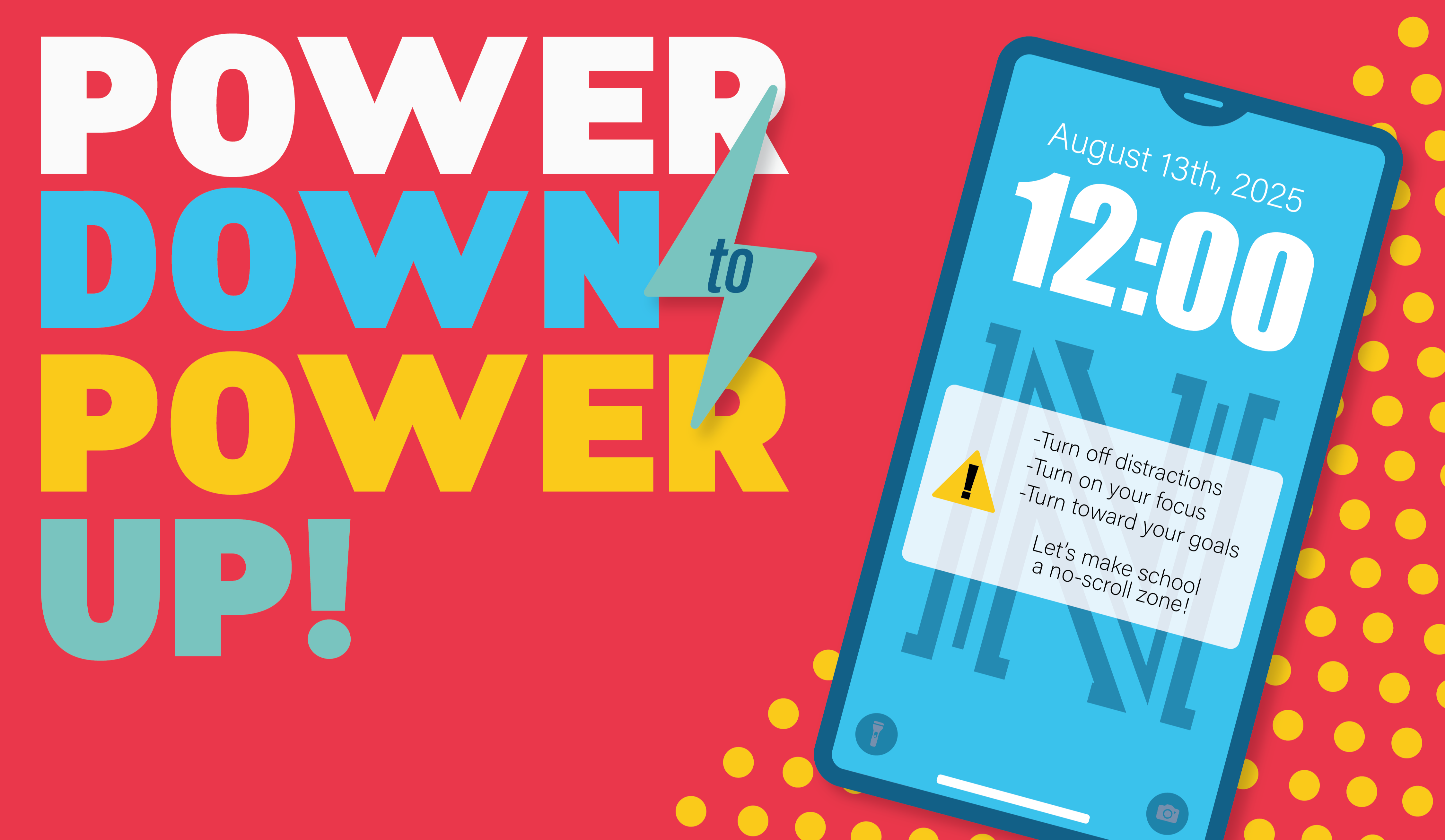 Power Down to Power Up Graphic