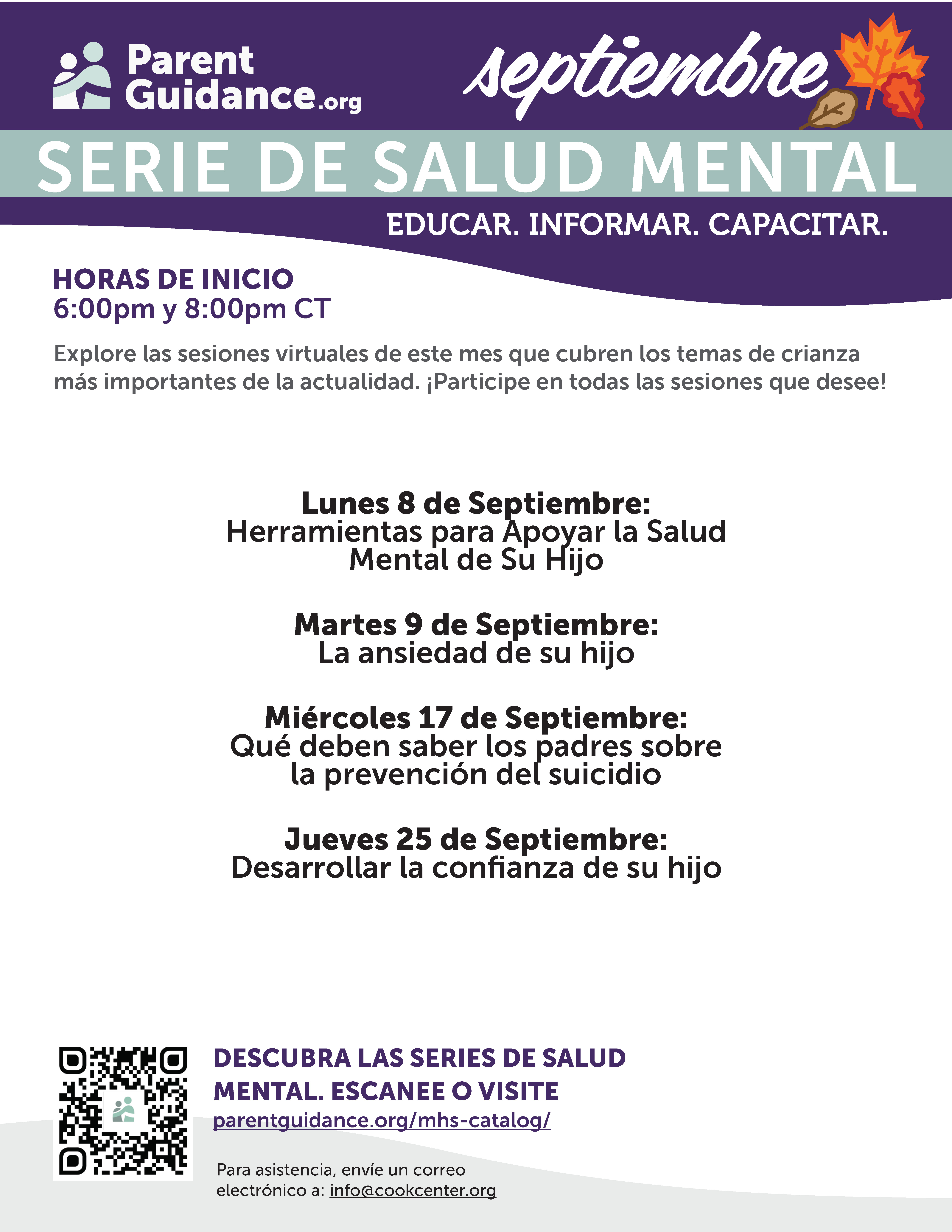 Spanish MH Calendar