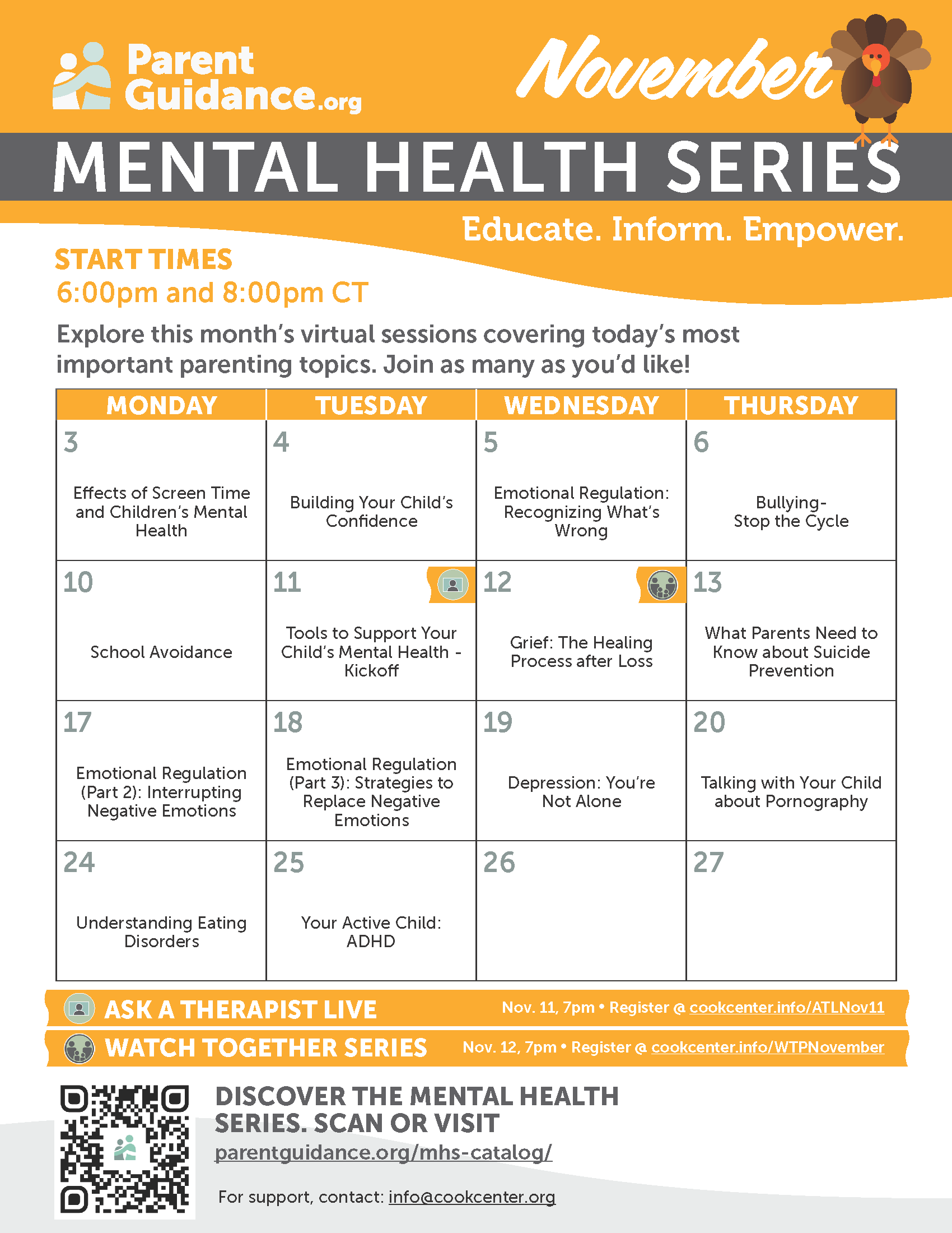 November MH Calendar