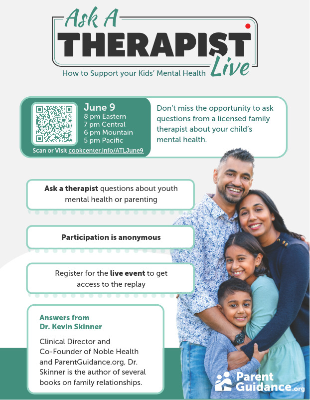 June 9, Ask a Therapist Live