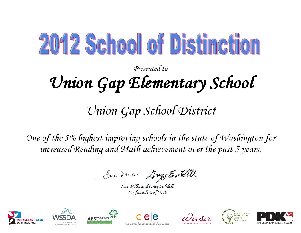 school-of-distinction-union-gap-school-district