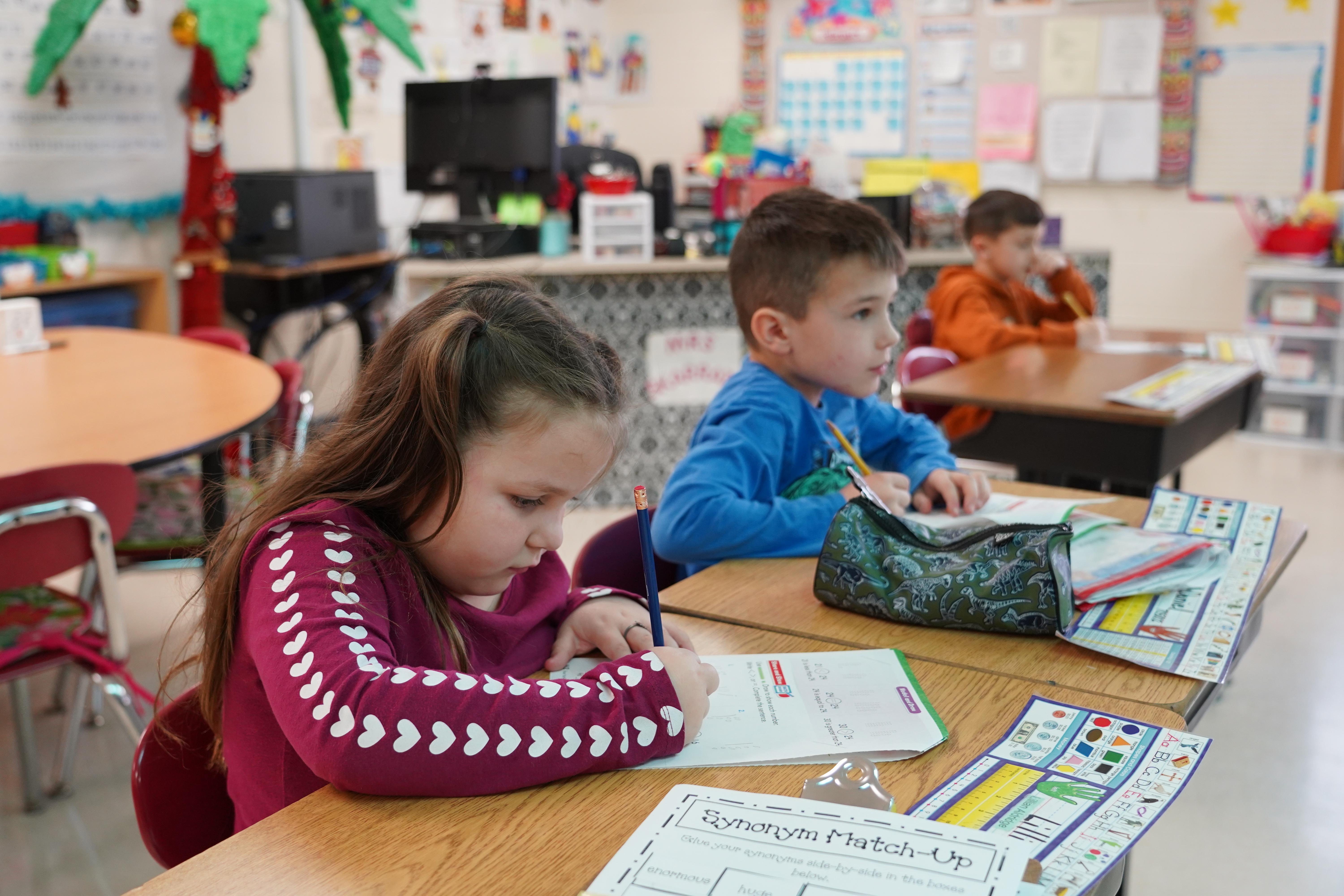 Elementary student candid