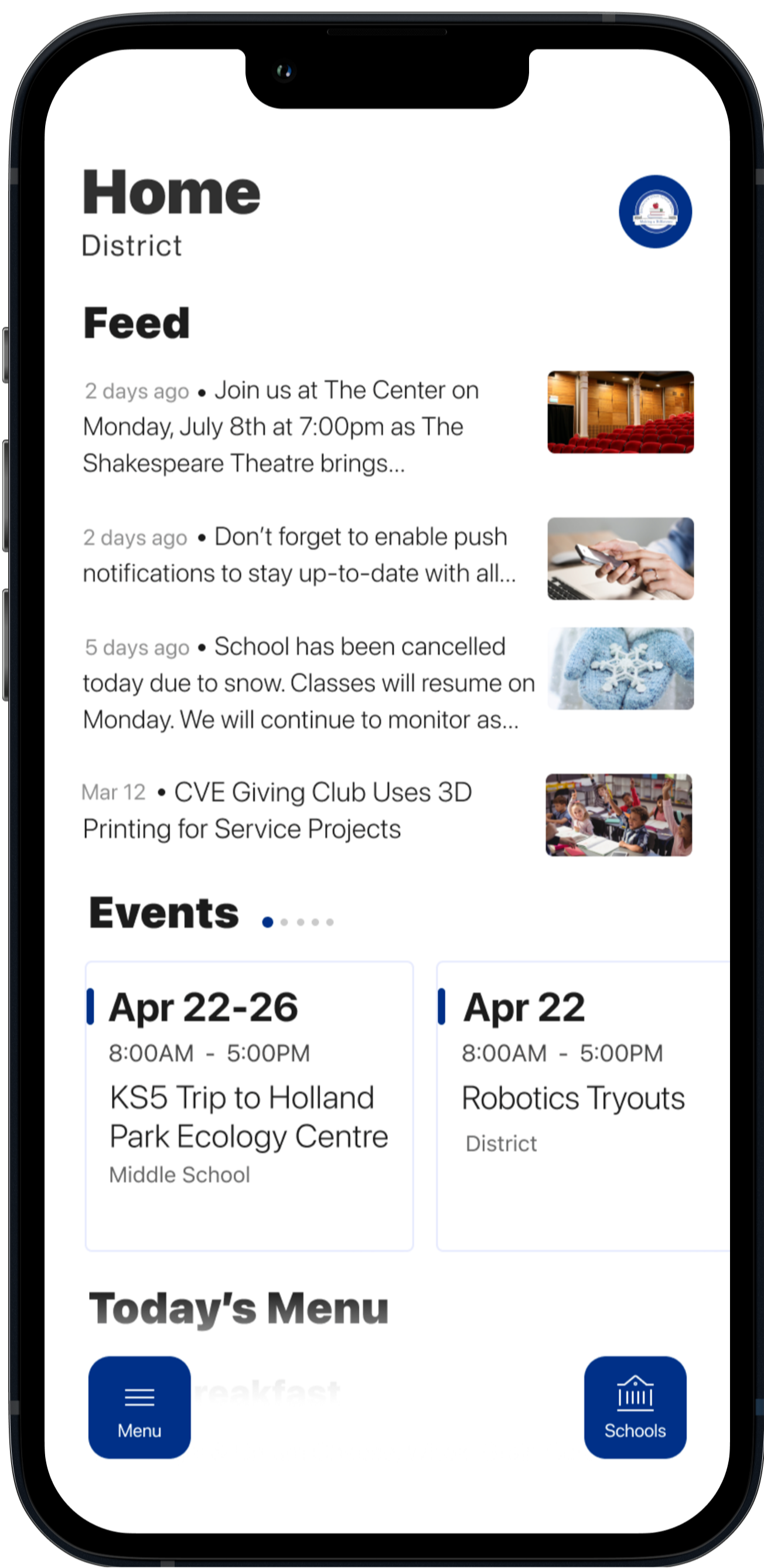 Image of the BUSD App