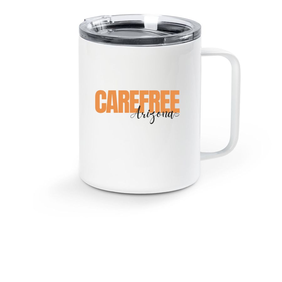 Carefree Orange Travel Mug