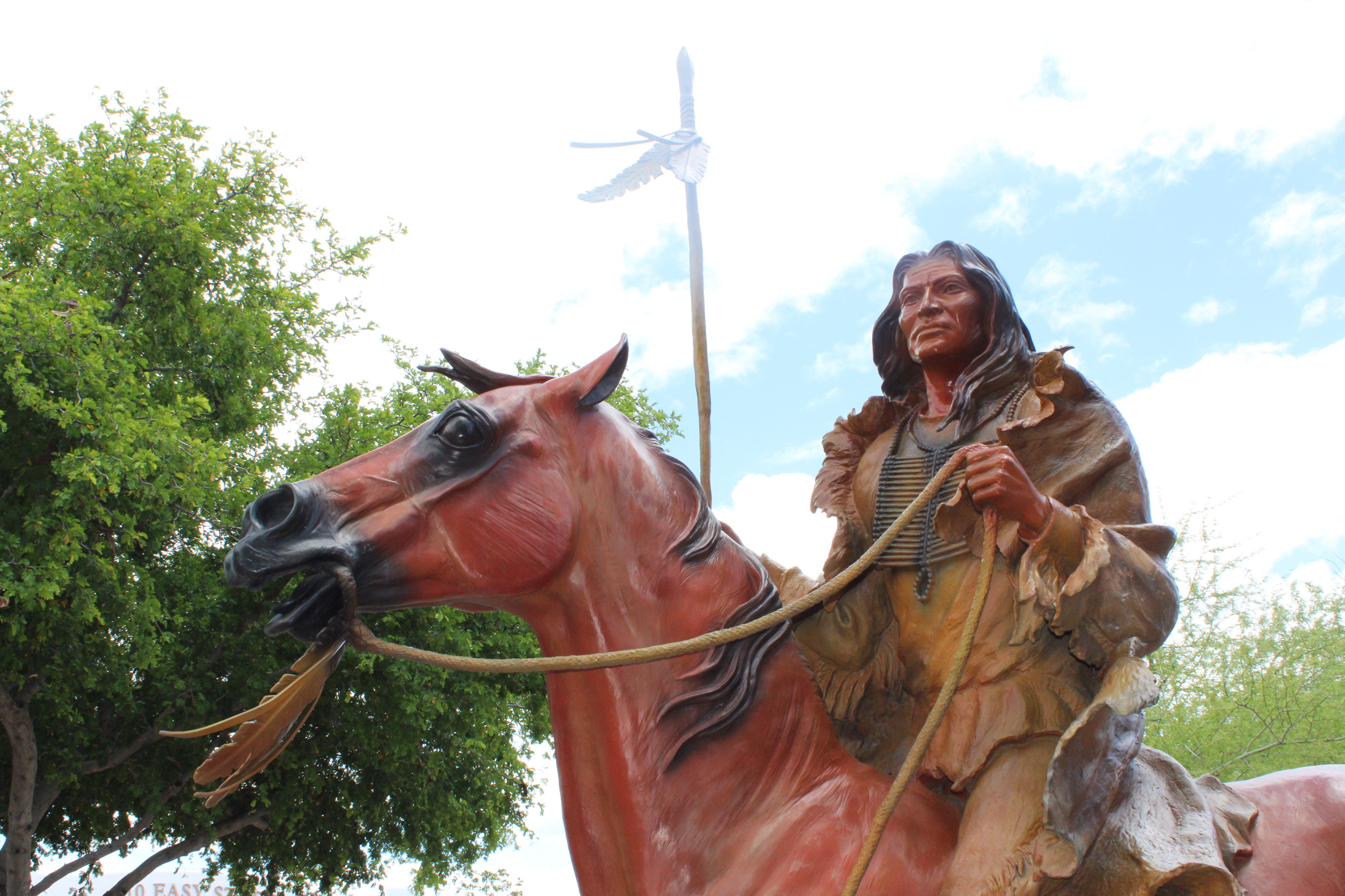 Bronze Wind Spirit Native American statue
