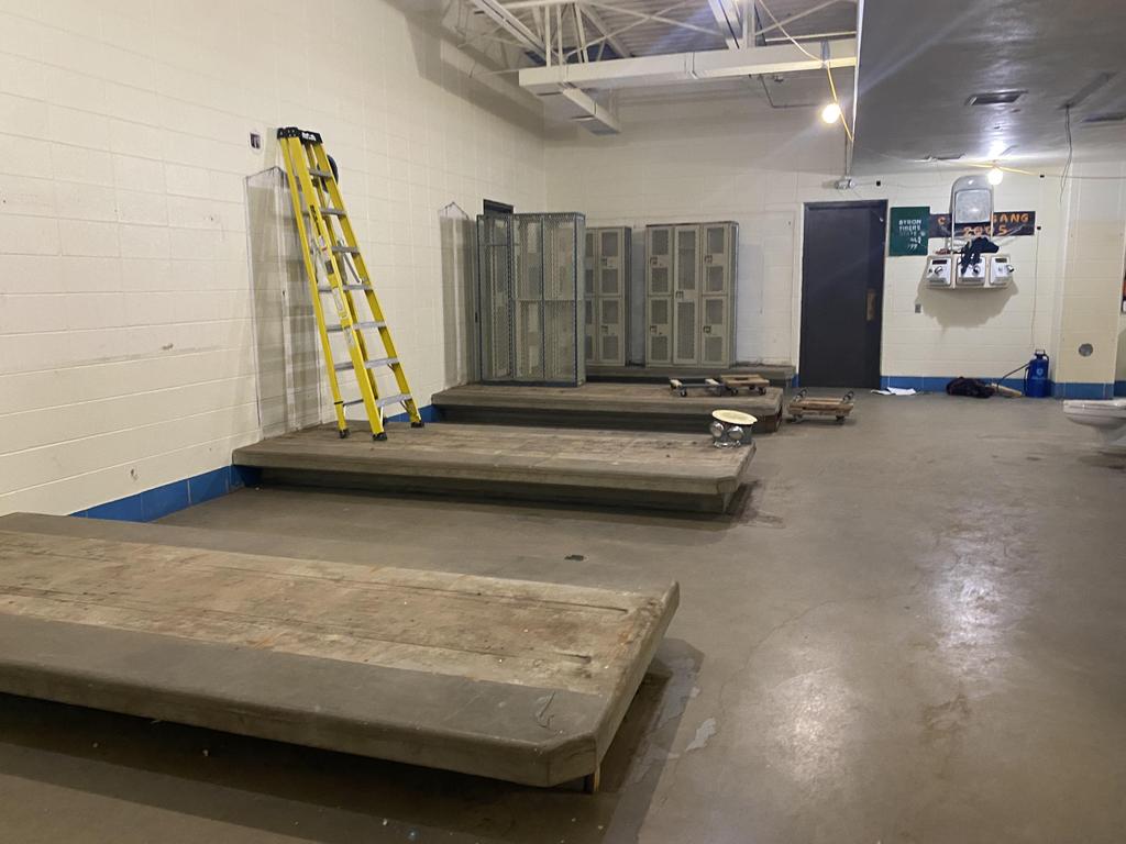Athletic Locker Room Construction
