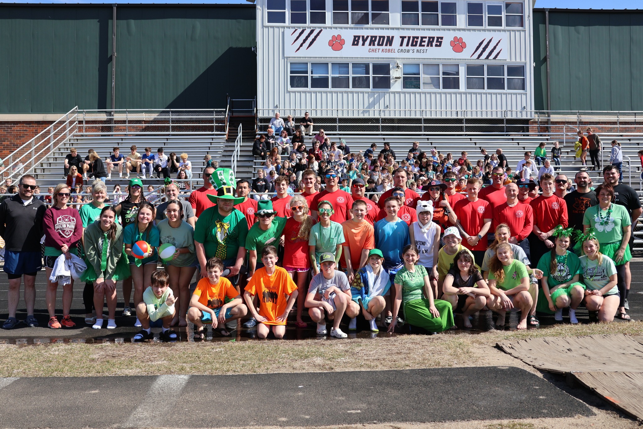 the group of people ready to do the polar plunge