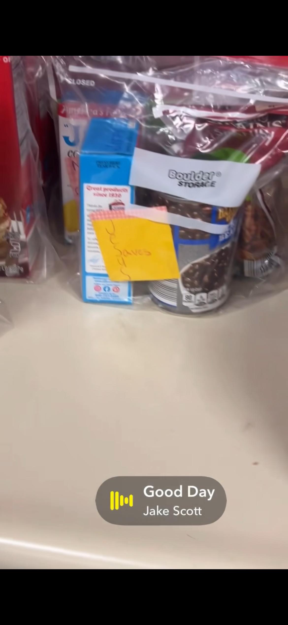 food kits donated to the food pantry