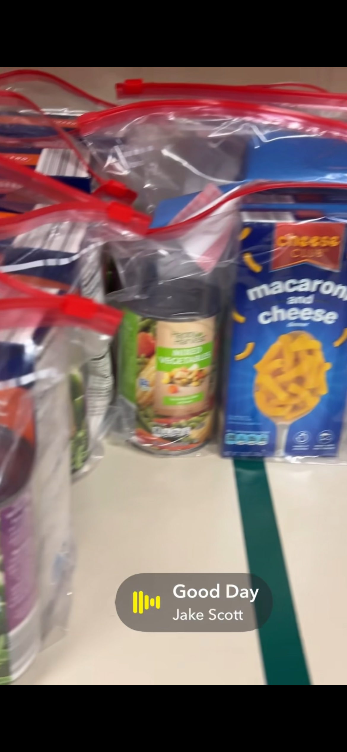 food kits donated to the food pantry