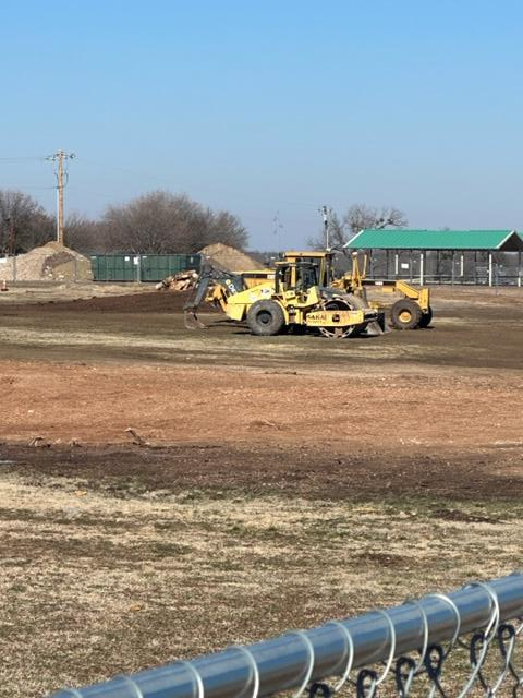 Leveling the ground begins 2-4-2023