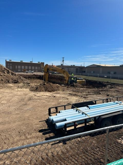 Leveling the ground begins 2-4-2023