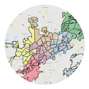 Birmingham schools area map