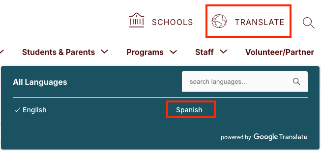Haga clic en traducir y luego en español.