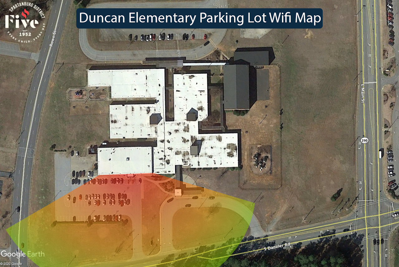 Duncan Elementary wifi range